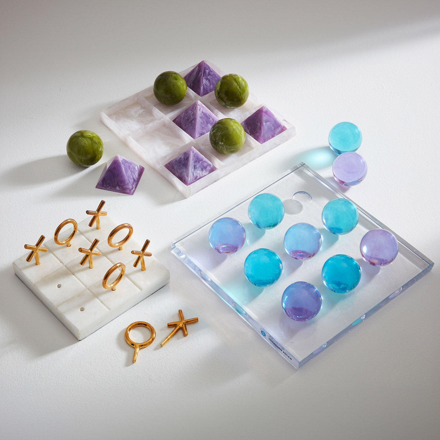Premium Acrylic Tic Tac Toe Game Set - Classic Board Game for Kids & Adults - Perfect for Family Game Night, Travel, and Office Decor