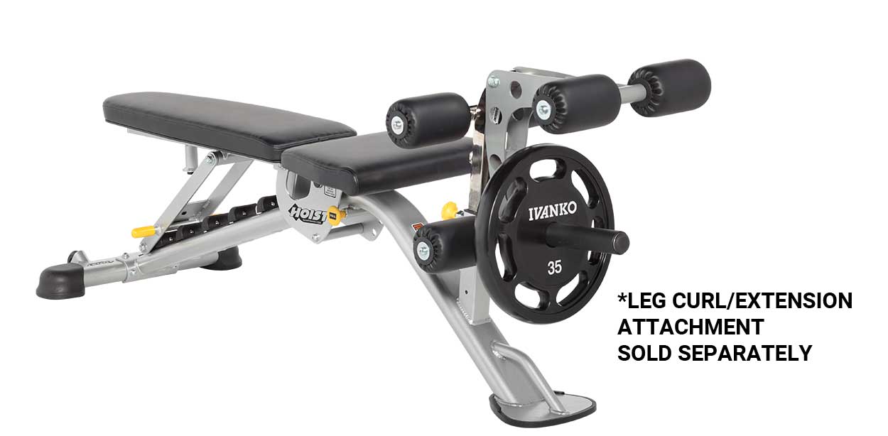 Hoist HF 5167 7-Position Adjustable FID Weight Bench for Home Gym - Perfect for Strength Training, Full-Body Workouts & Muscle Building