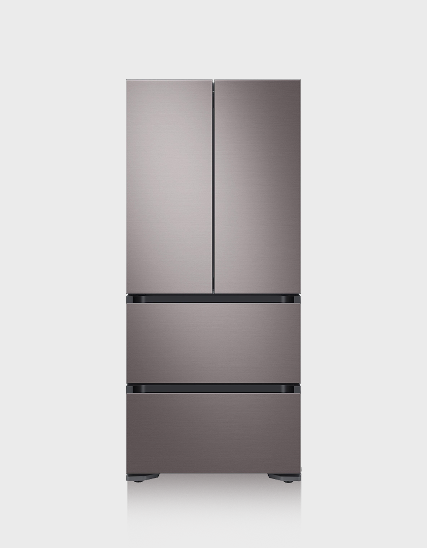 Samsung 17.3 cu. ft. Smart Kimchi Refrigerator - 4 Door French Door Design in White Navy Glass | Perfect for Korean Food Storage, Fermentation & Specialty Food Preservation
