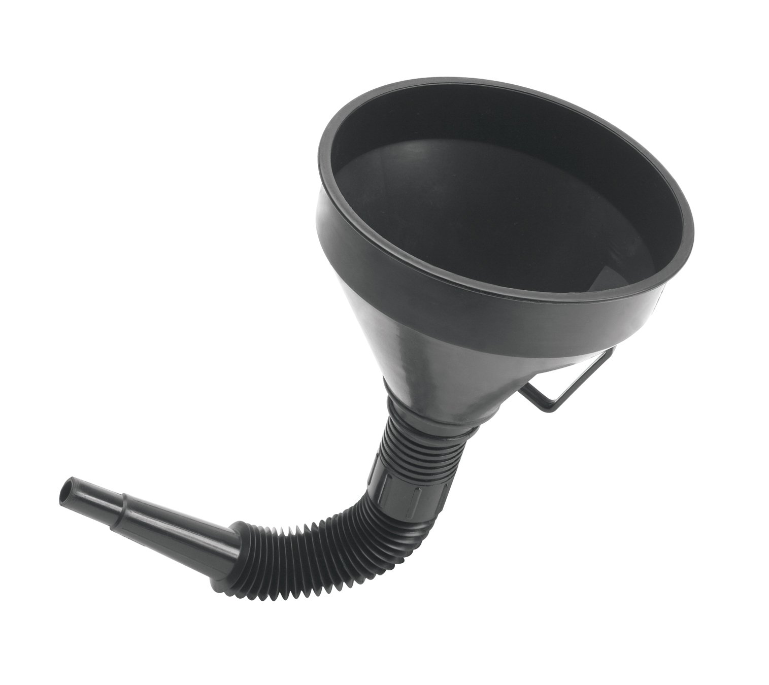 2-in-1 Funnel with Flexible Extension Spout - 40oz Large Capacity for Kitchen, Garage & DIY Projects - Perfect for Oil, Liquids & Powder Transfer