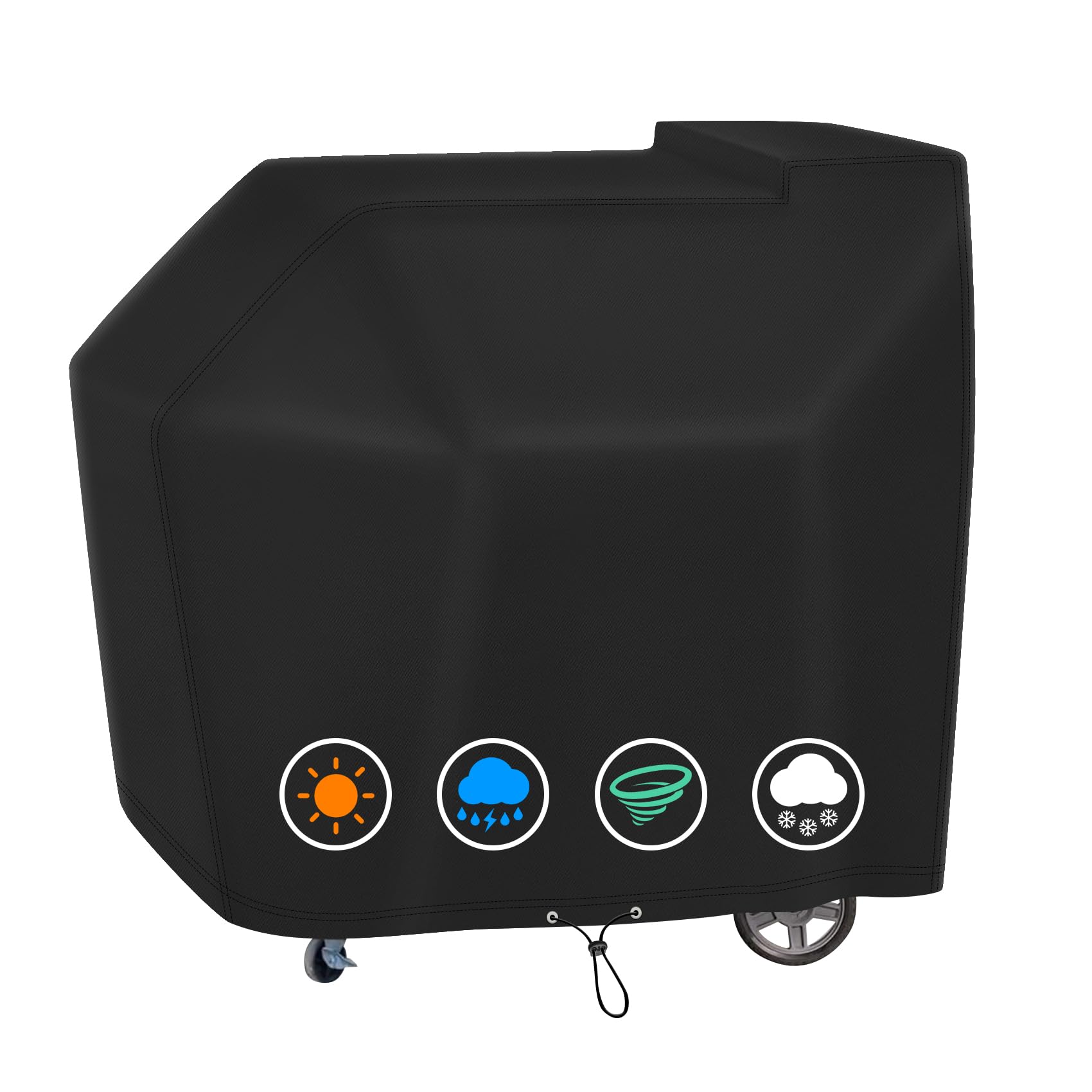 Heavy Duty 600D Polyester Waterproof Cover for Masterbuilt 800 & 560 Digital Charcoal Smoker - Compatible with MB20040221 Gravity Series 800 Digital Charcoal Griddle, Grill & Smoker Combo - Outdoor BBQ Protection - Perfect for Backyard Grilling, Smoking & Cooking