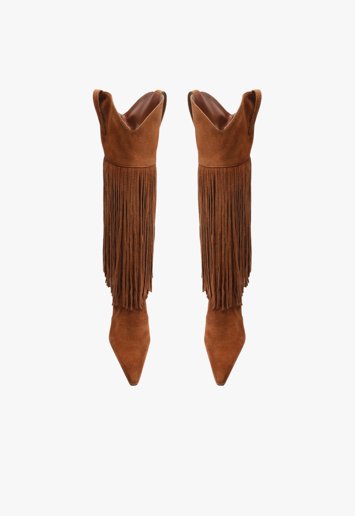 Raffaela Up Fringes Boots for Women - Stylish High Heel Ankle Boots with Fringe Details | Perfect for Parties, Night Out, and Fashion Events