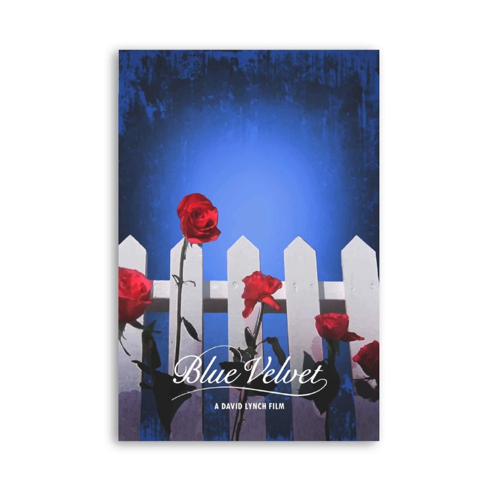 Blue Velvet Movie Poster Canvas Print - 12x18 Inch (30x45cm) Unframed Wall Art for Bedroom, Office & Home Decor - Perfect Gift for Film Lovers & Vintage Style Enthusiasts