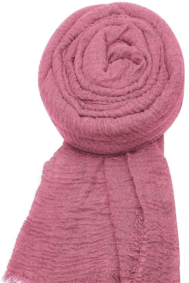 Soft Cotton Crinkle Hijab Onion Style for Teens - Comfortable & Stylish Scarf for School, Outings & Everyday Wear