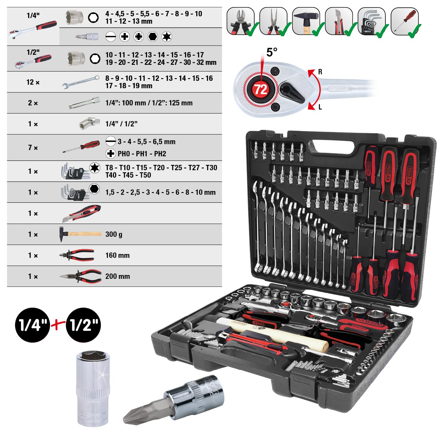 SK Hand Tool 4042146695548 1/4