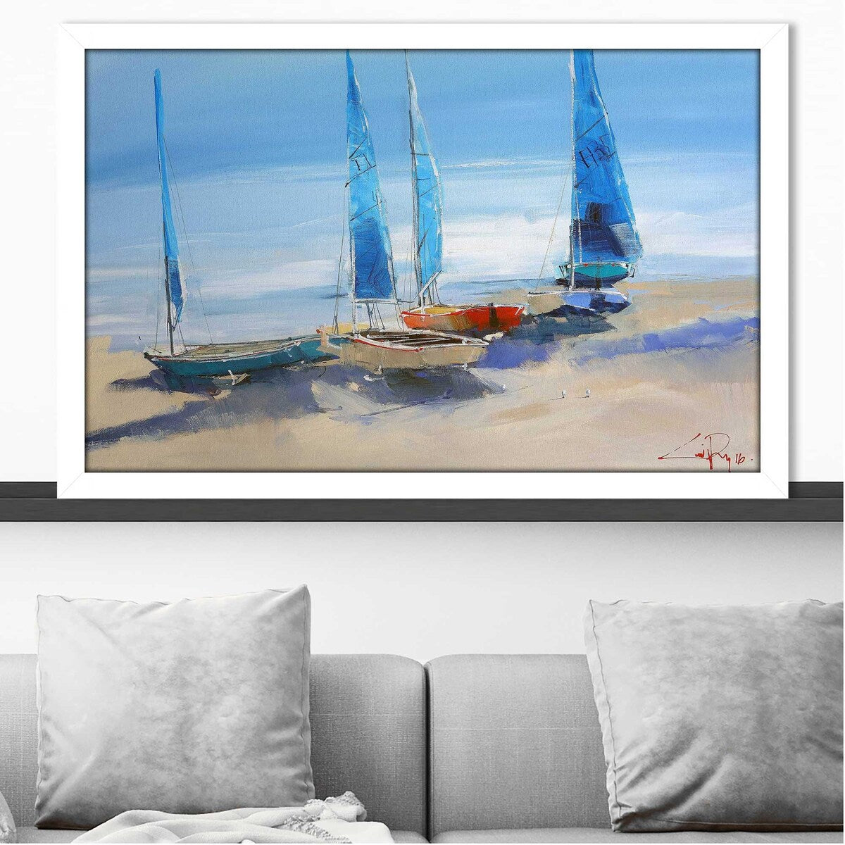 Before The Sail by Craig Trewin - Premium Penny Print Acrylic Wall Art - Perfect for Living Room, Bedroom & Office Decor