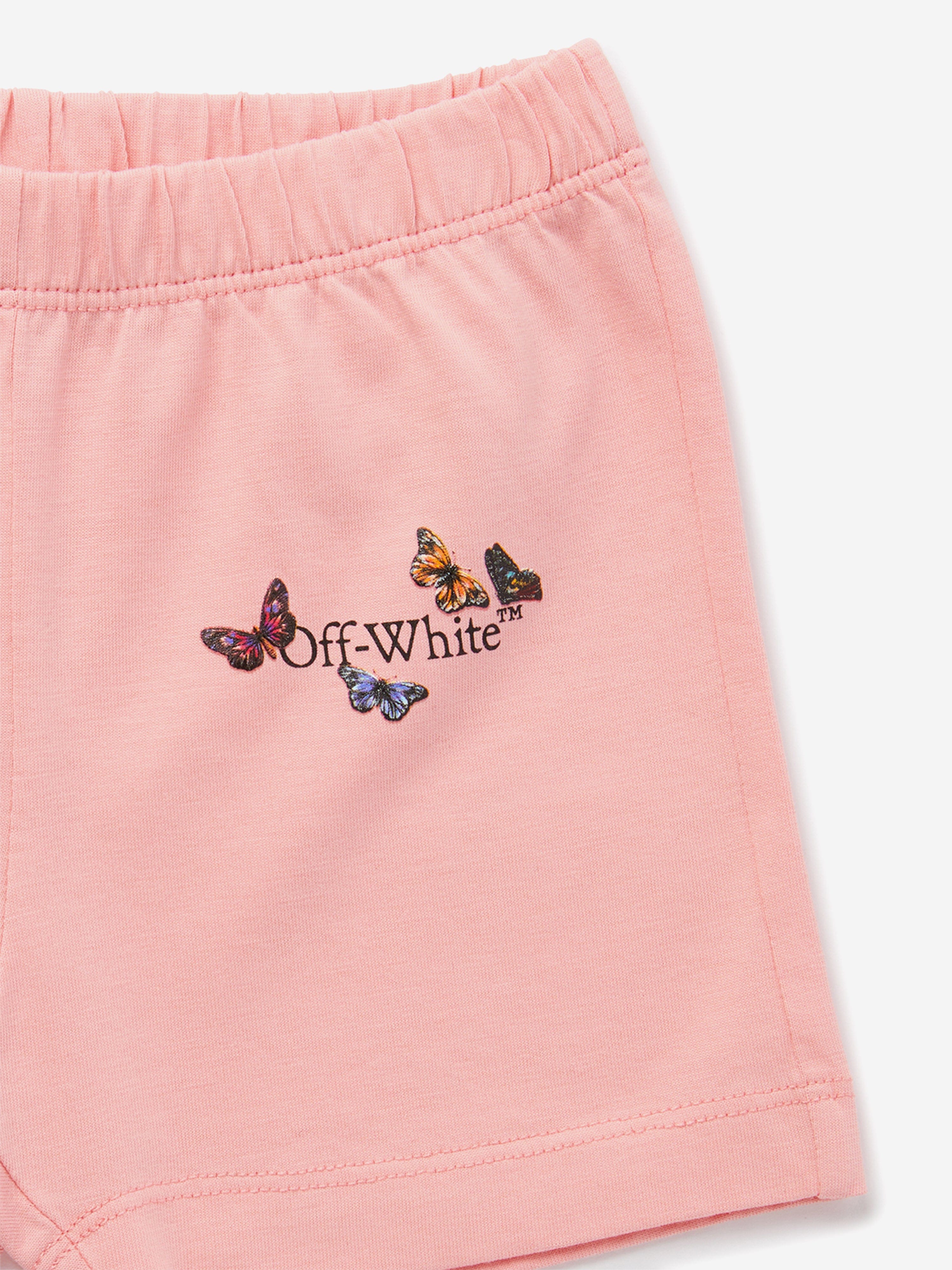 Baby Girls Bookish Butterfly Shorts in Pink - Cute & Comfortable Toddler Shorts for Playtime, Daycare & Summer Outfits