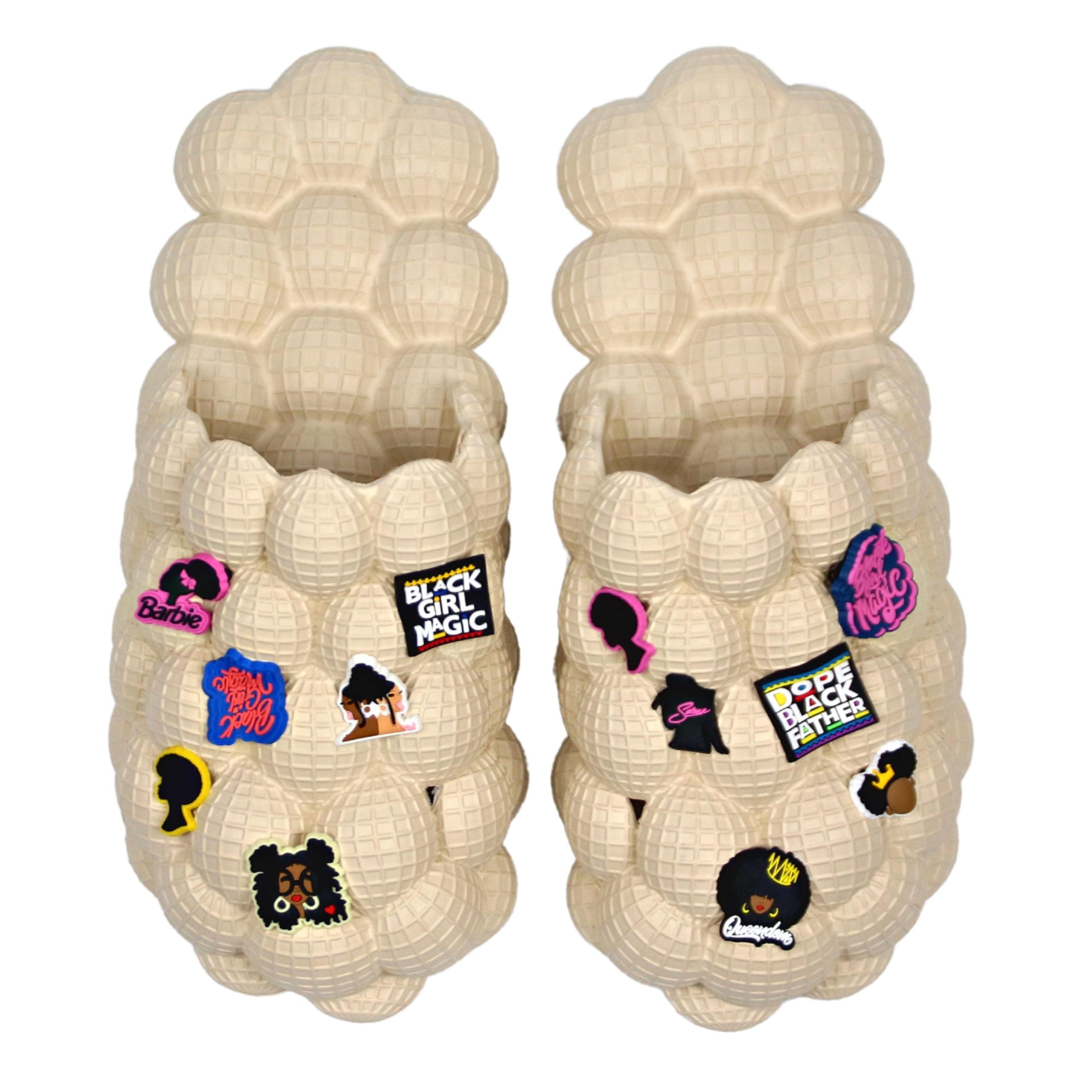 LEPHYON Bubble Slides for Men & Women - Funny Golf Ball Design, Lightweight Foam Shower Shoes with Non-Slip Soles | Comfortable House Slippers for Indoor/Outdoor, Beach, Pool & Gym Use