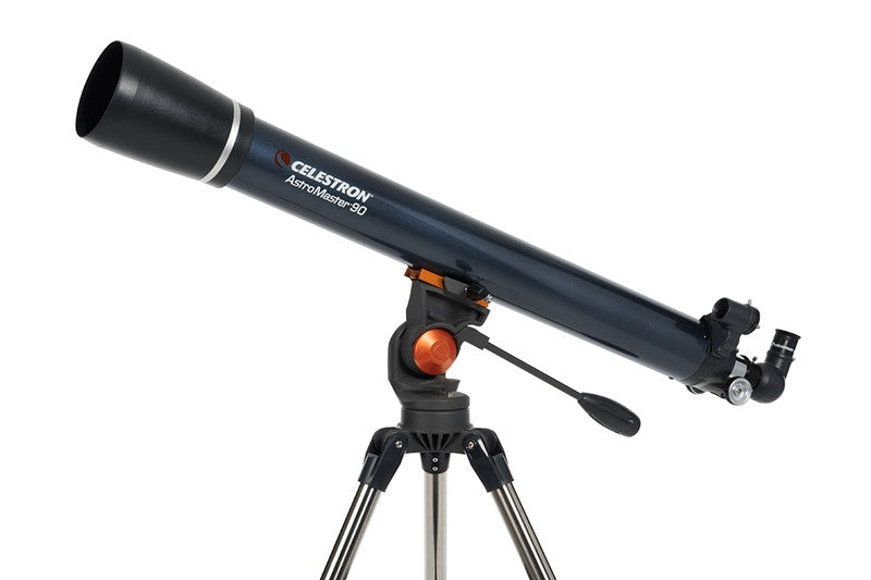 Celestron AstroMaster 90AZ Refractor Telescope for Adults & Beginners - 90mm Aperture Astronomy Telescope with Adjustable Tripod, Perfect for Stargazing, Moon & Planet Viewing