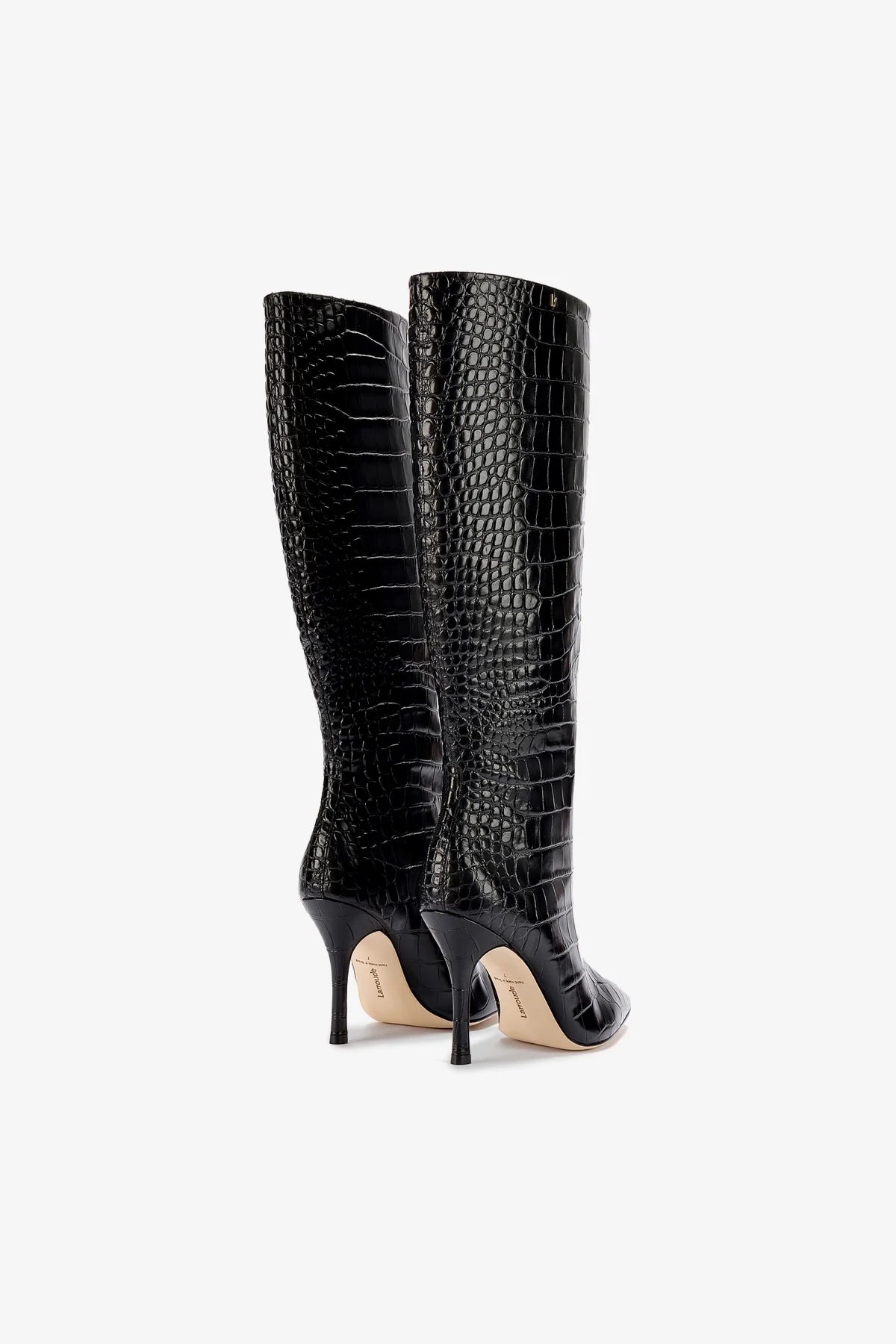 Kate Black Stamped Leather Boots for Women | Stylish & Comfortable Ankle Boots for Fall, Winter & Casual Outfits