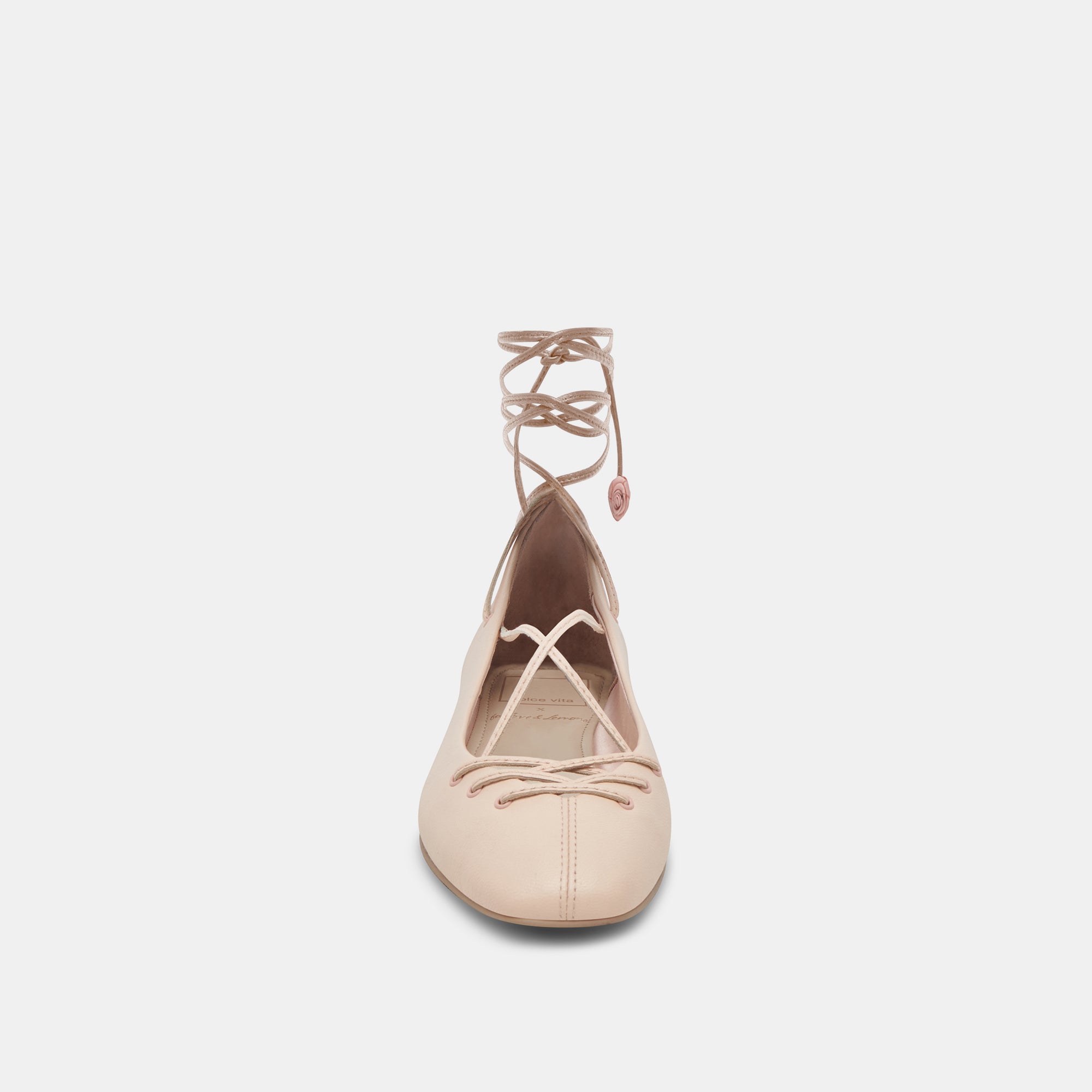 BEATE Women's Ballet Flats - Light Pink Genuine Leather Comfortable Slip-On Shoes for Work, Office, and Casual Wear