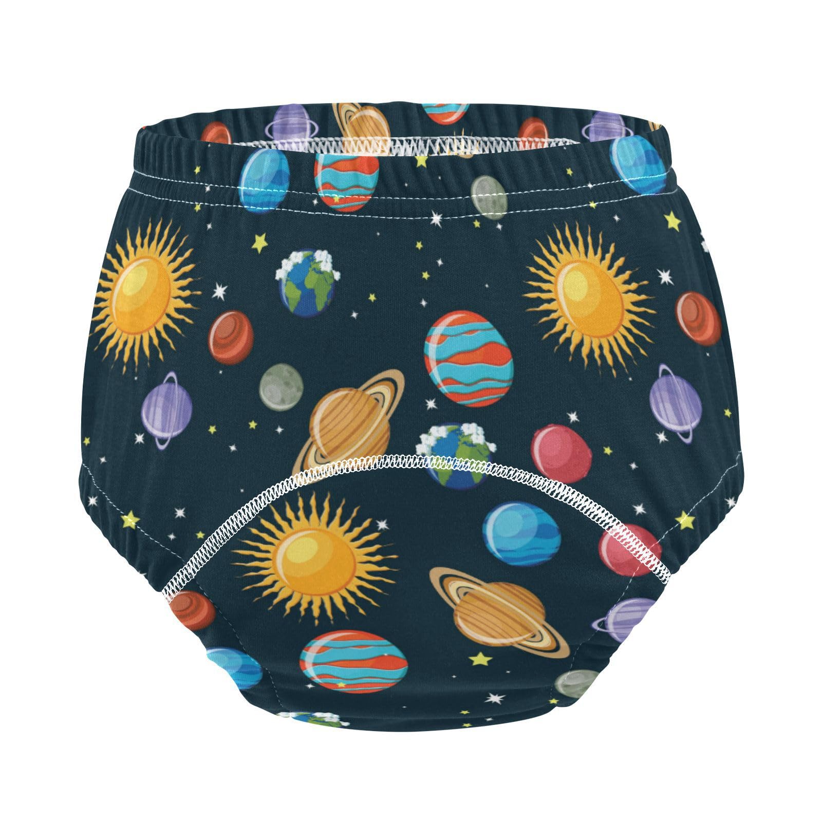 J JOYSAY Solar System Themed Potty Training Pants - Unisex Toddler Underwear 3 Pack (Sizes 2T-5T) | Space & Planets Design | Perfect for Daytime & Nighttime Potty Training