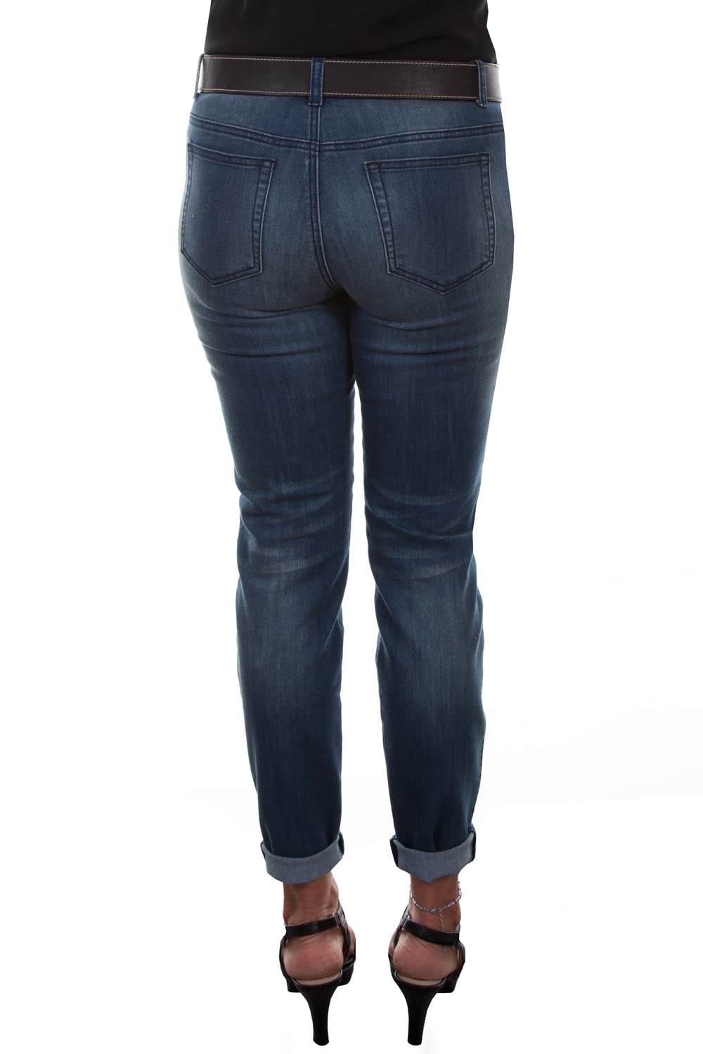 Scully Women's Honey Creek Tonal Embroidered Jeans - Stylish Distressed Denim Pants for Casual Outfits & Everyday Wear