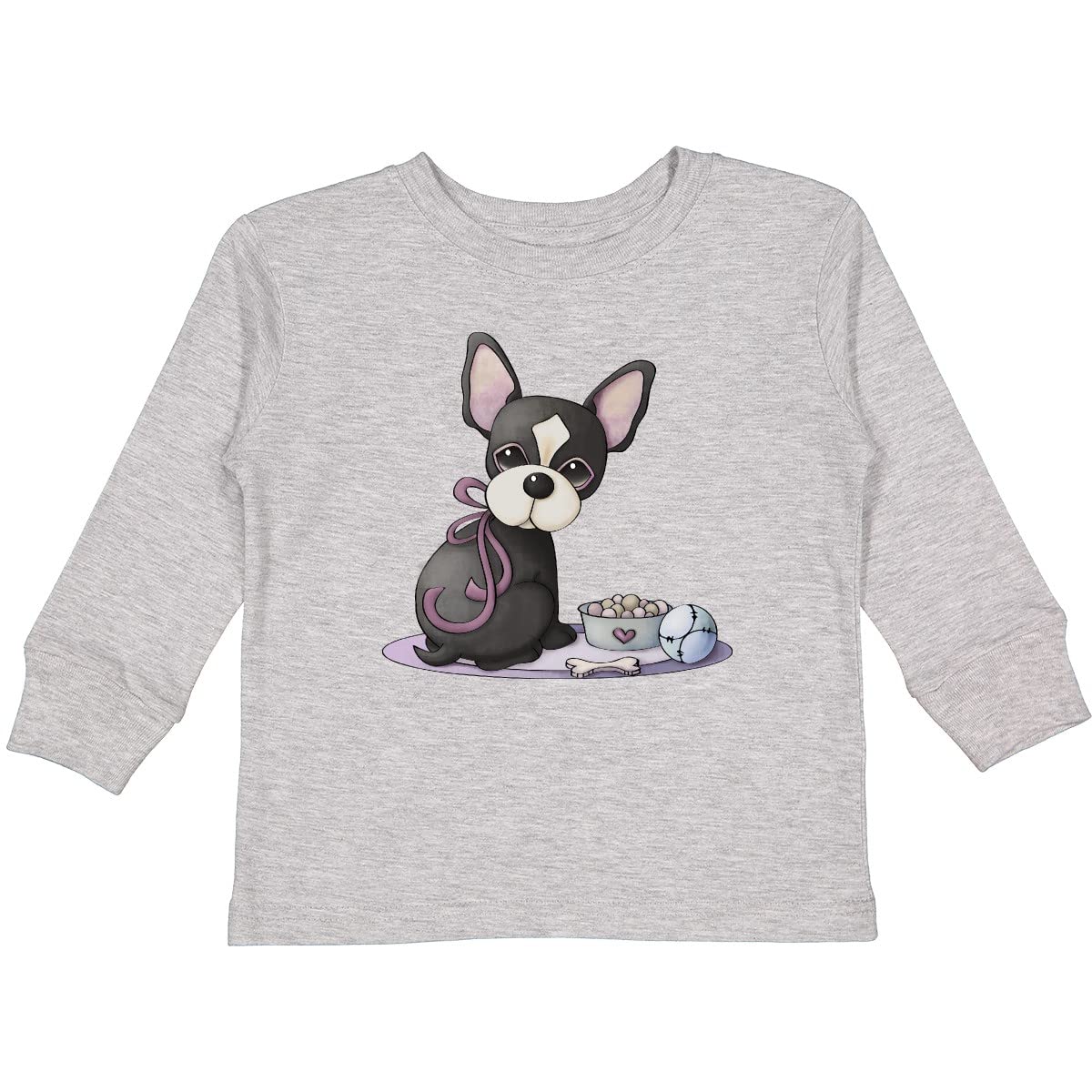 Inktastic Cherry Chihuahua Puppy Dog Toddler Long Sleeve T-Shirt - Cute Pet Lover Outfit for Kids, Boys & Girls - Perfect for Playdates, Family Photos & Dog-Themed Parties