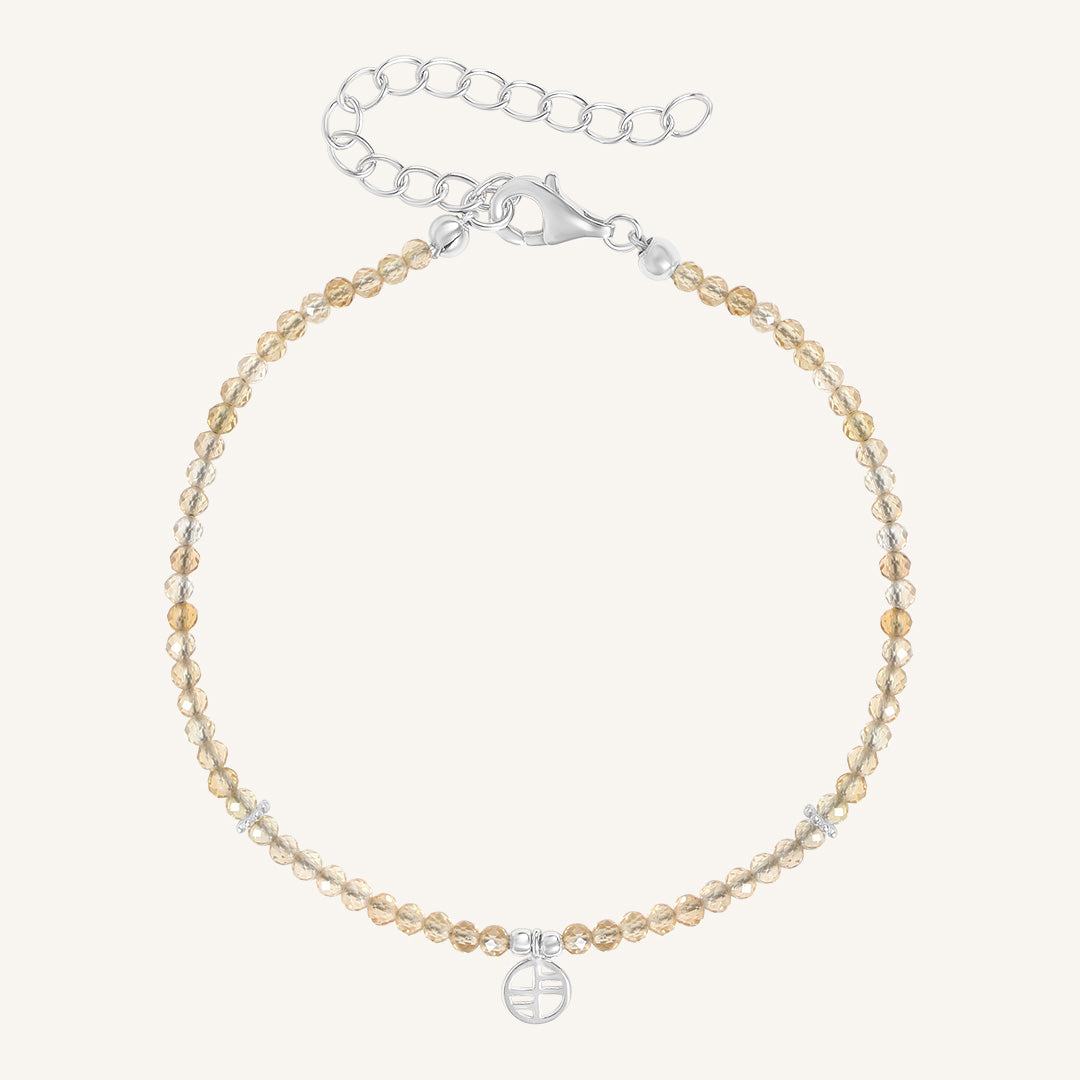 November Birthstone Bracelet - Elegant Citrine Jewelry for Women | Perfect Birthday Gift & Fashion Accessory for Everyday Wear