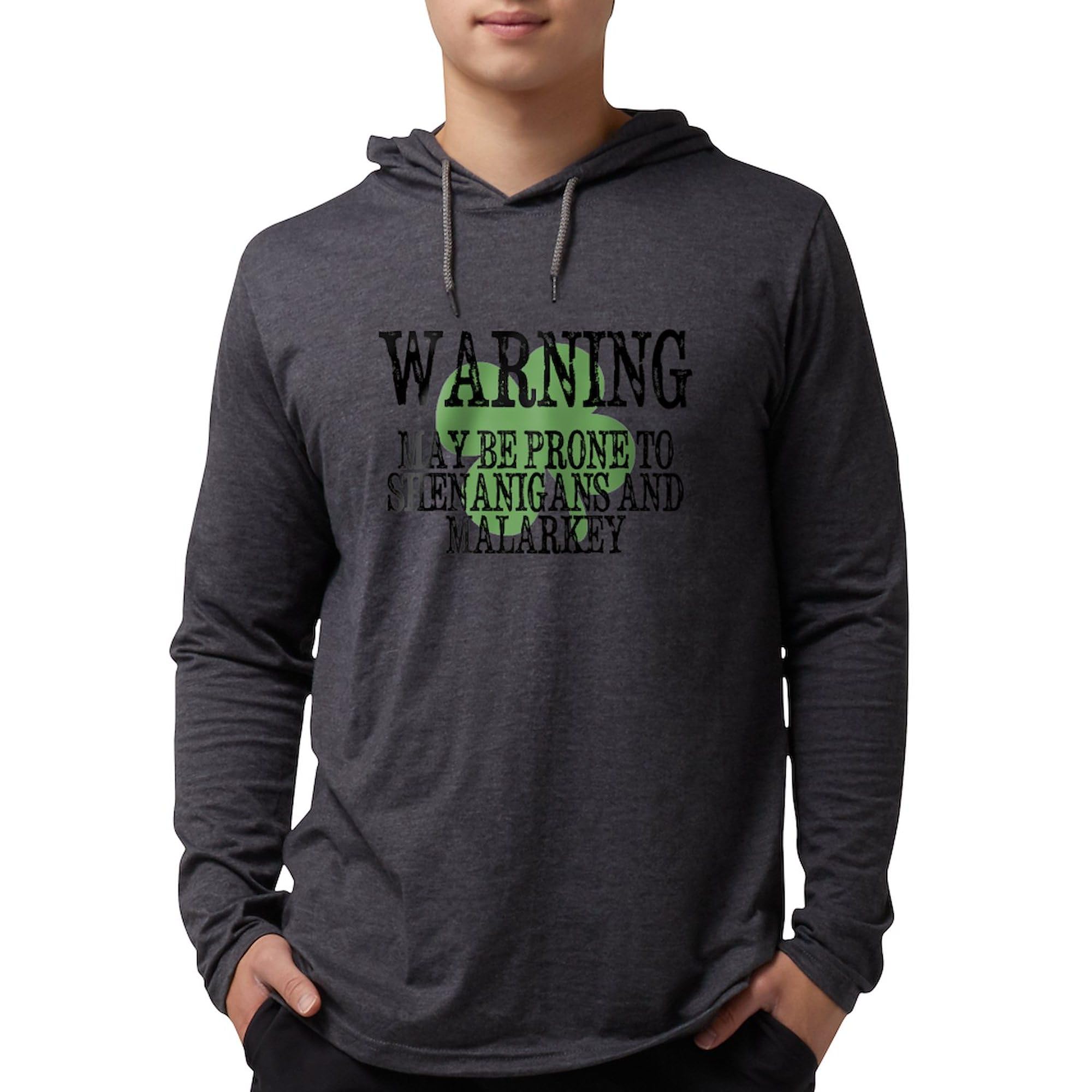 Funny Shenanigans Malarkey Long Sleeve Hoodie for Men - Comfortable Cotton Pullover for Casual Wear, Gifts & Everyday Outfits