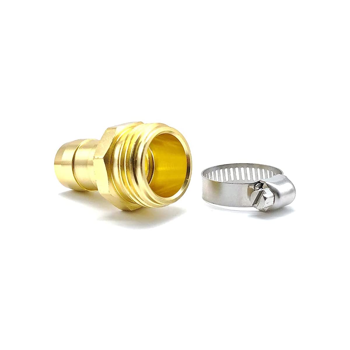 3 Sets Heavy Duty Garden Hose Repair Kit - Stainless Steel Clamps & Male/Female Connectors for 5/8