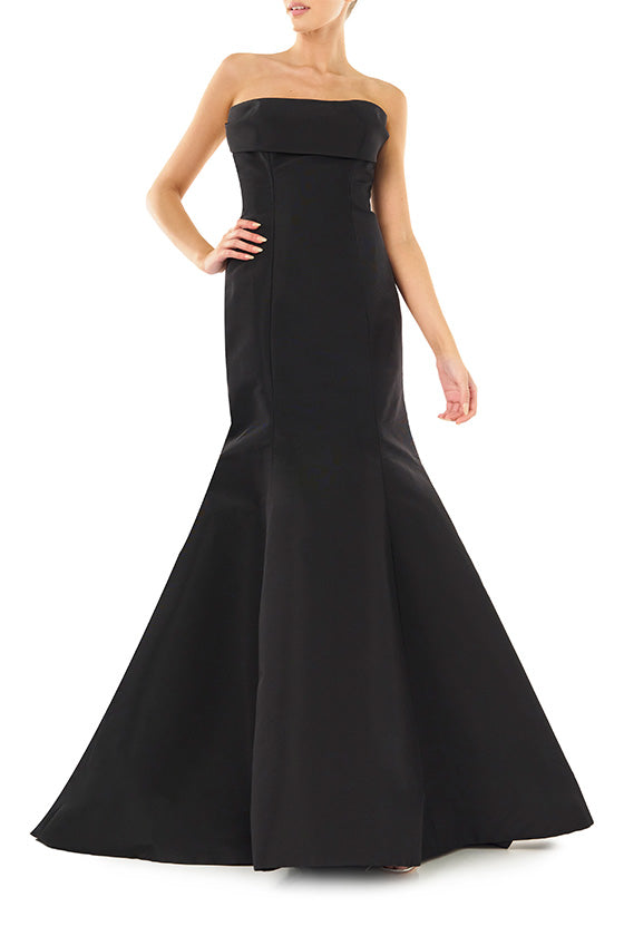 Strapless Faille Mermaid Gown - Elegant Formal Evening Dress for Prom, Wedding & Special Occasions