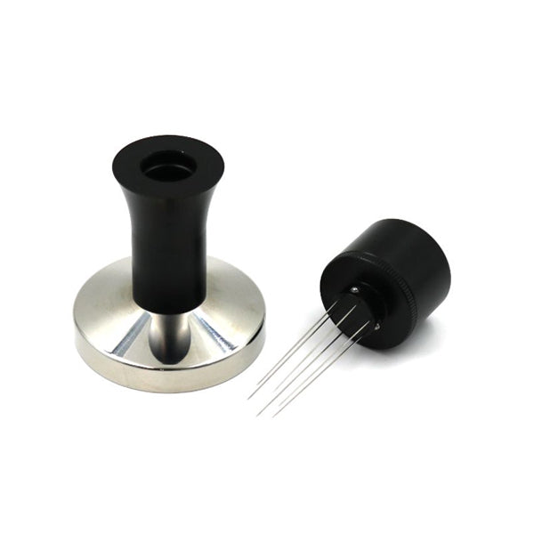 Premium Rhino WDT Tool & Coffee Tamper Combo - Perfect for Espresso Distribution & Tamping - Ideal for Home Baristas & Coffee Shops