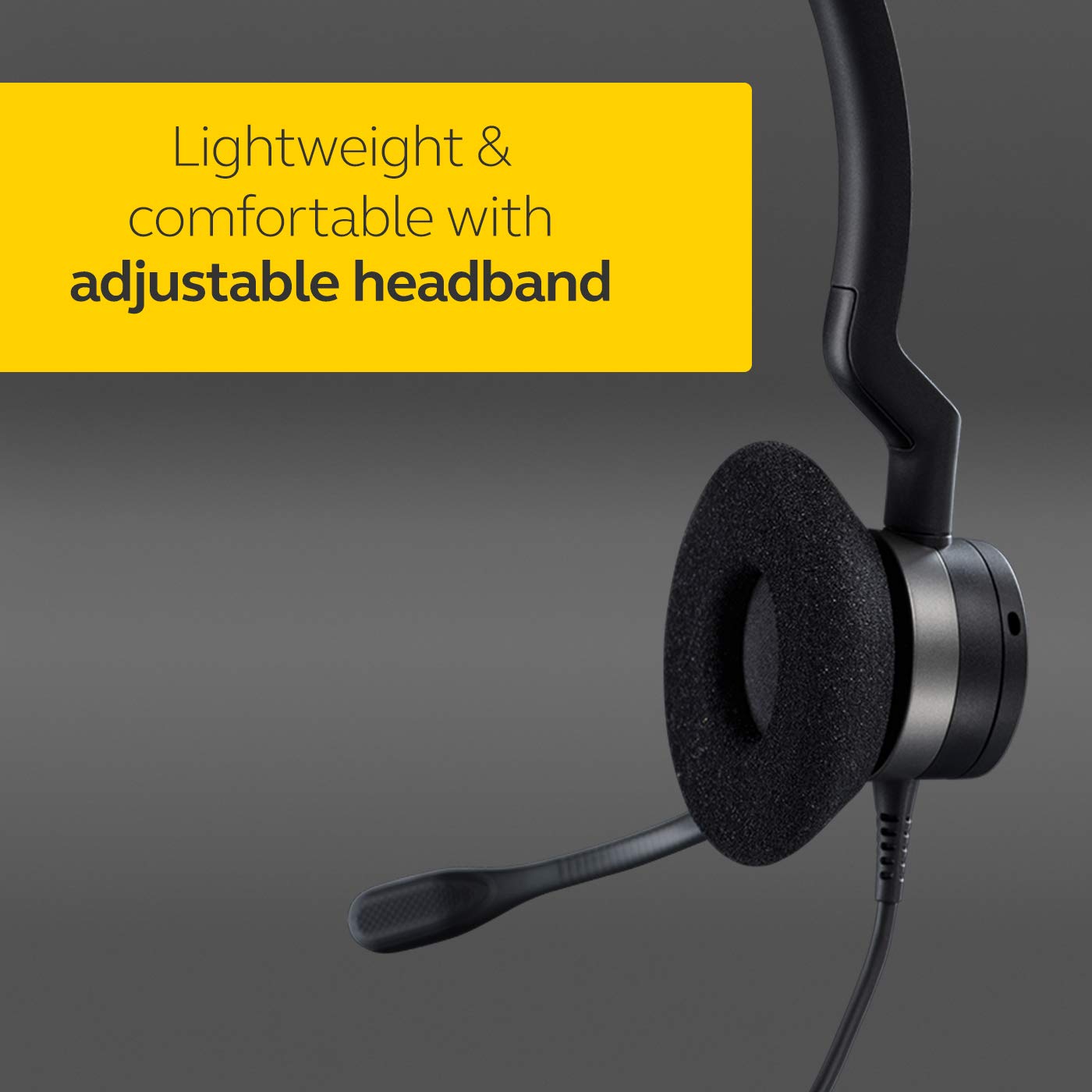 Jabra Biz 2300 Mono Wireless Headset with Noise Cancellation - Black | Comfortable Office Headset for Call Centers, Remote Work & Business Communications