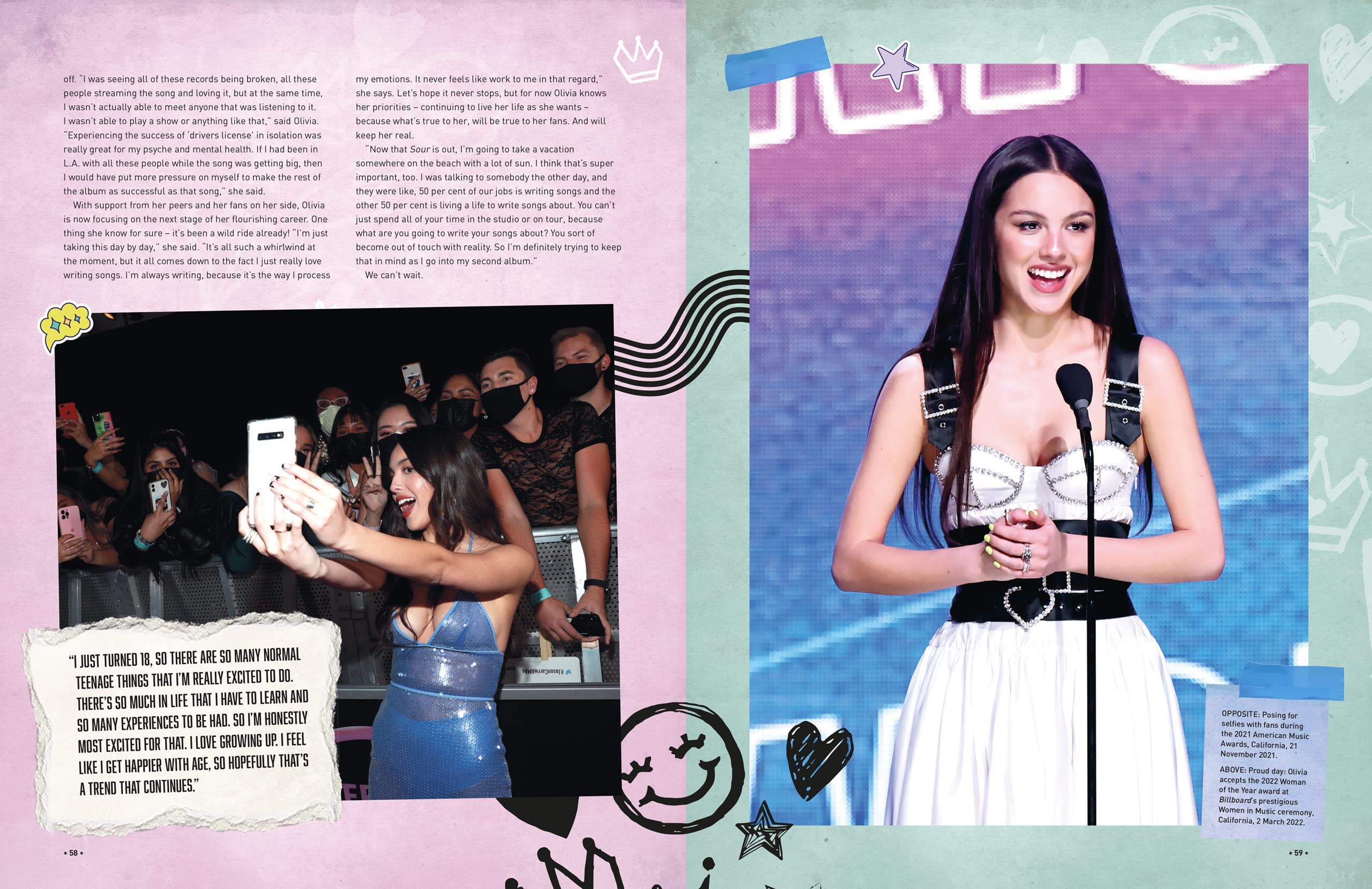 Olivia Rodrigo - The Ultimate Fan Book: Exclusive Photos, Lyrics & Behind-the-Scenes Stories | Perfect Gift for Music Lovers & Concert Goers