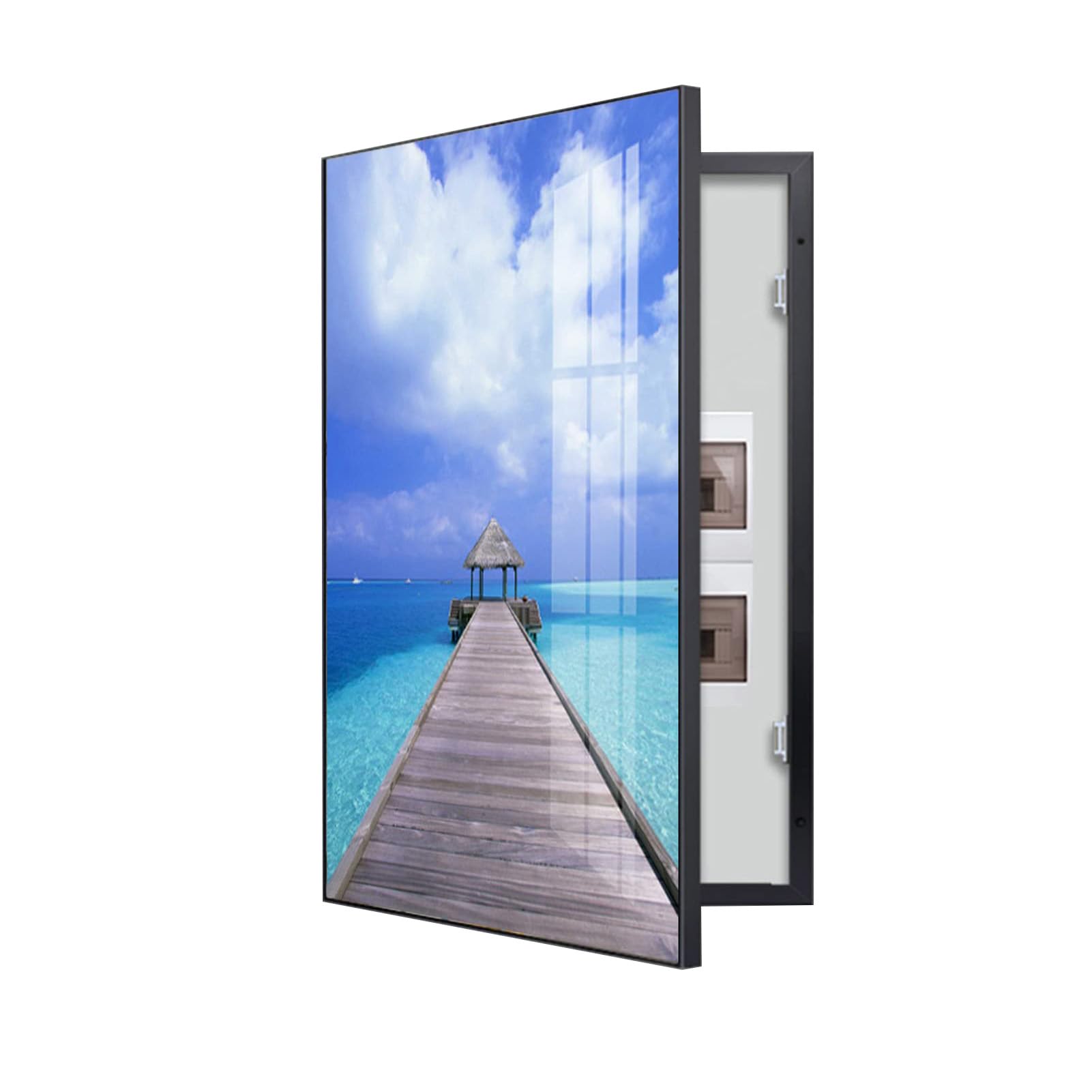 Decorative Electrical Panel Cover - Hide Meter Box - Wall Mounted for Home & Office