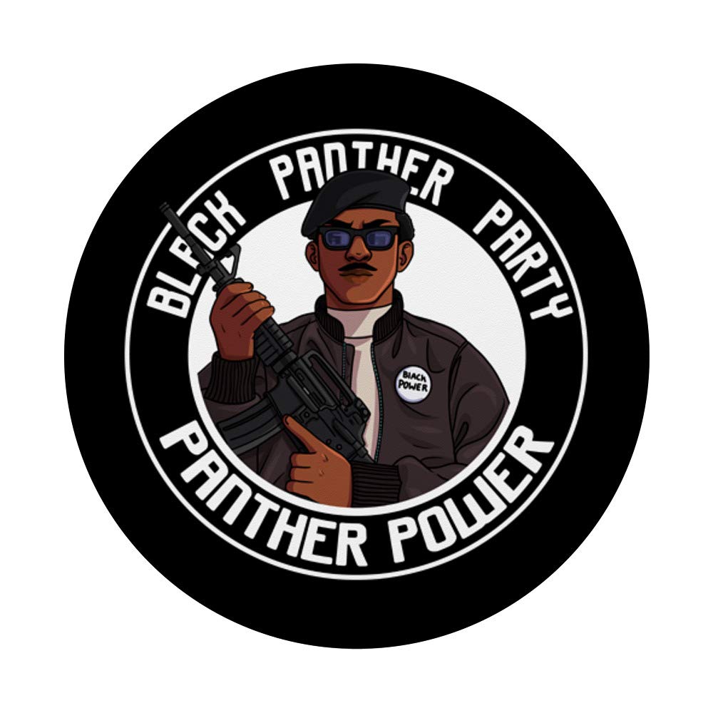 Black Panther Party Gift - Black History Month Phone Grip & Stand for iPhone, Samsung, Tablets - Perfect for Activists, Students, History Enthusiasts