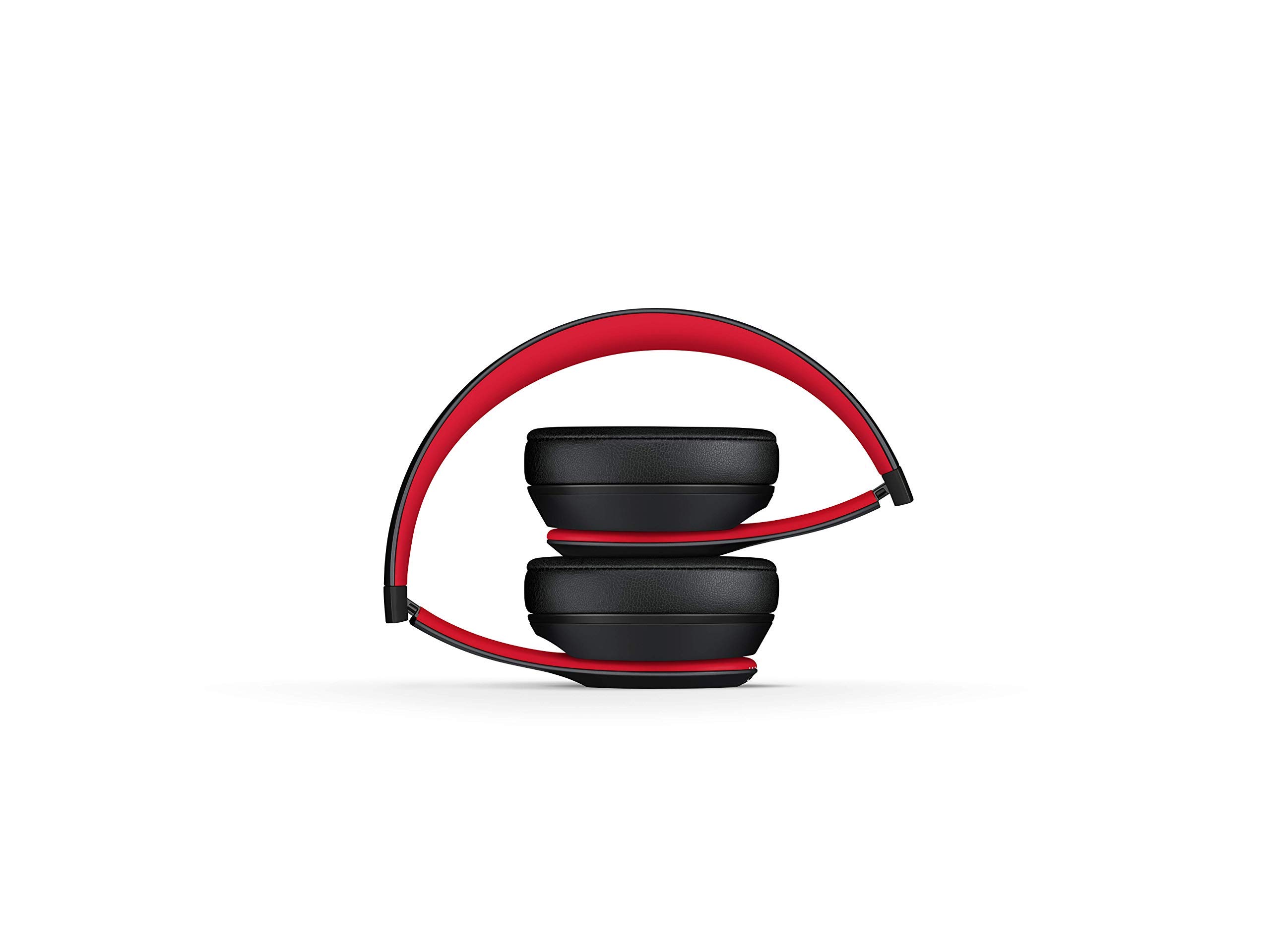 Beats Solo3 Wireless On-Ear Headphones - Bluetooth, 40 Hours Battery Life, Built-in Mic - Defiant Black-Red (Renewed) - Perfect for Gym, Travel & Commuting