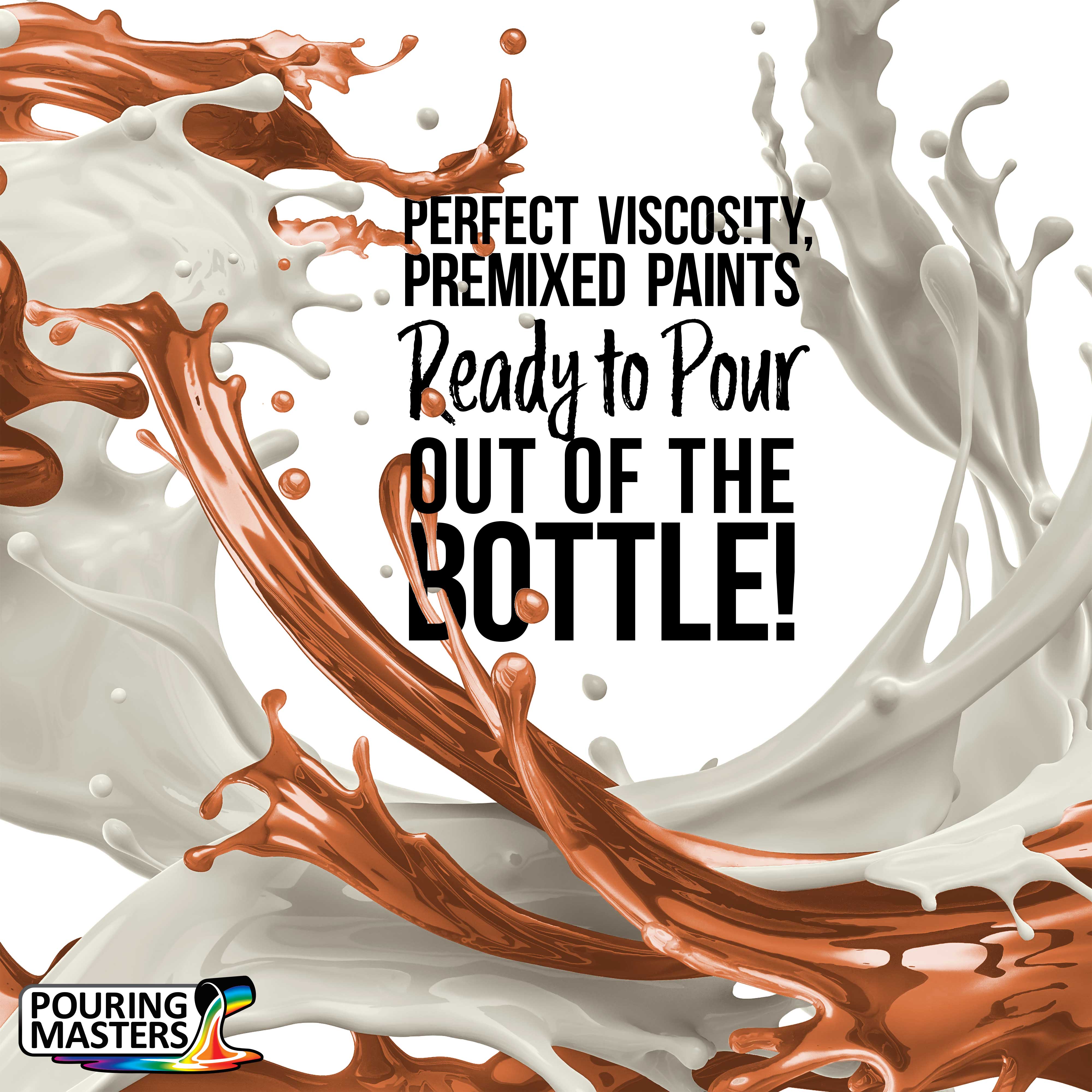 Premium Spice Cake Acrylic Pouring Paint - 8oz Ready-to-Use Water-Based Art Paint for Canvas, Wood, Paper, Crafts, Tile & Rocks | Perfect for Fluid Art, DIY Home Decor & Creative Projects