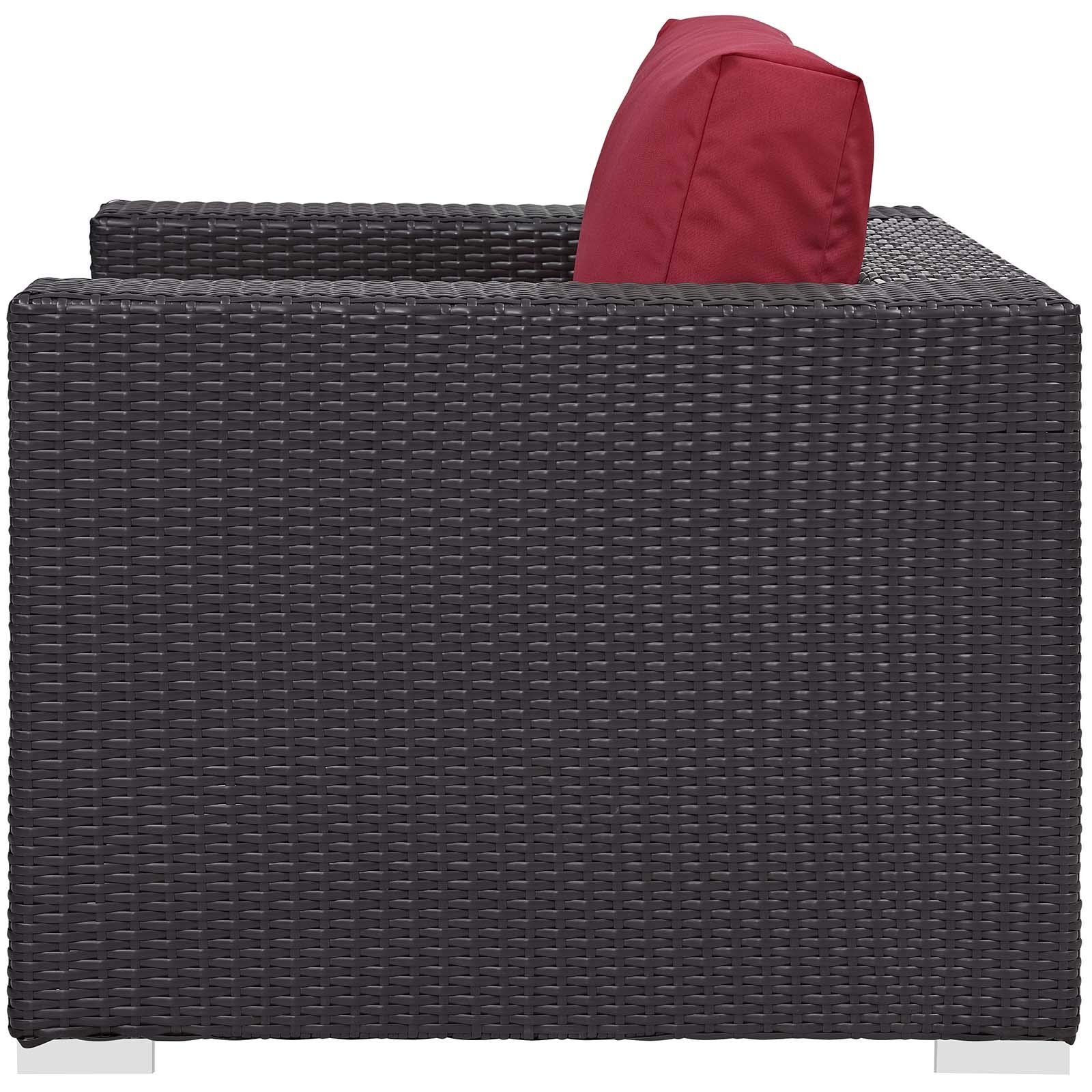 Modern Outdoor Patio Lounge Sofa Set with Chair & Coffee Table - Waterproof Fabric Rattan Wicker Fire Pit Furniture - Perfect for Backyard, Garden, Poolside Relaxation & Entertaining