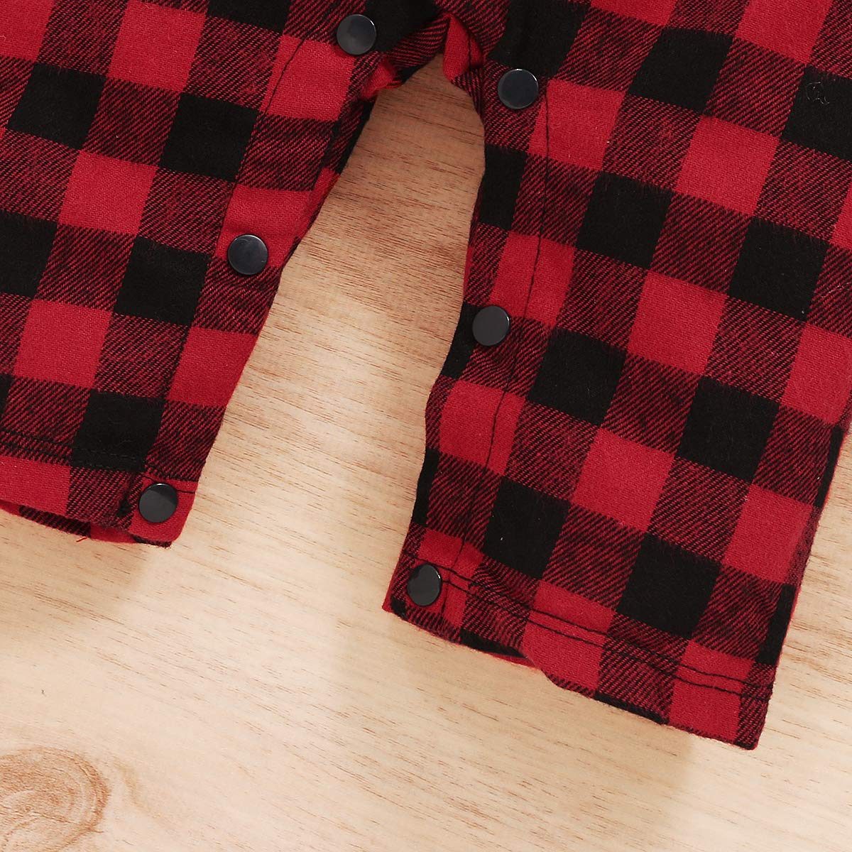 LYSMuch Newborn Baby Boy Plaid Romper - Soft Cotton Infant Jumpsuit Outfit for 0-12 Months | Perfect for Photoshoots, Family Gatherings & Daily Wear