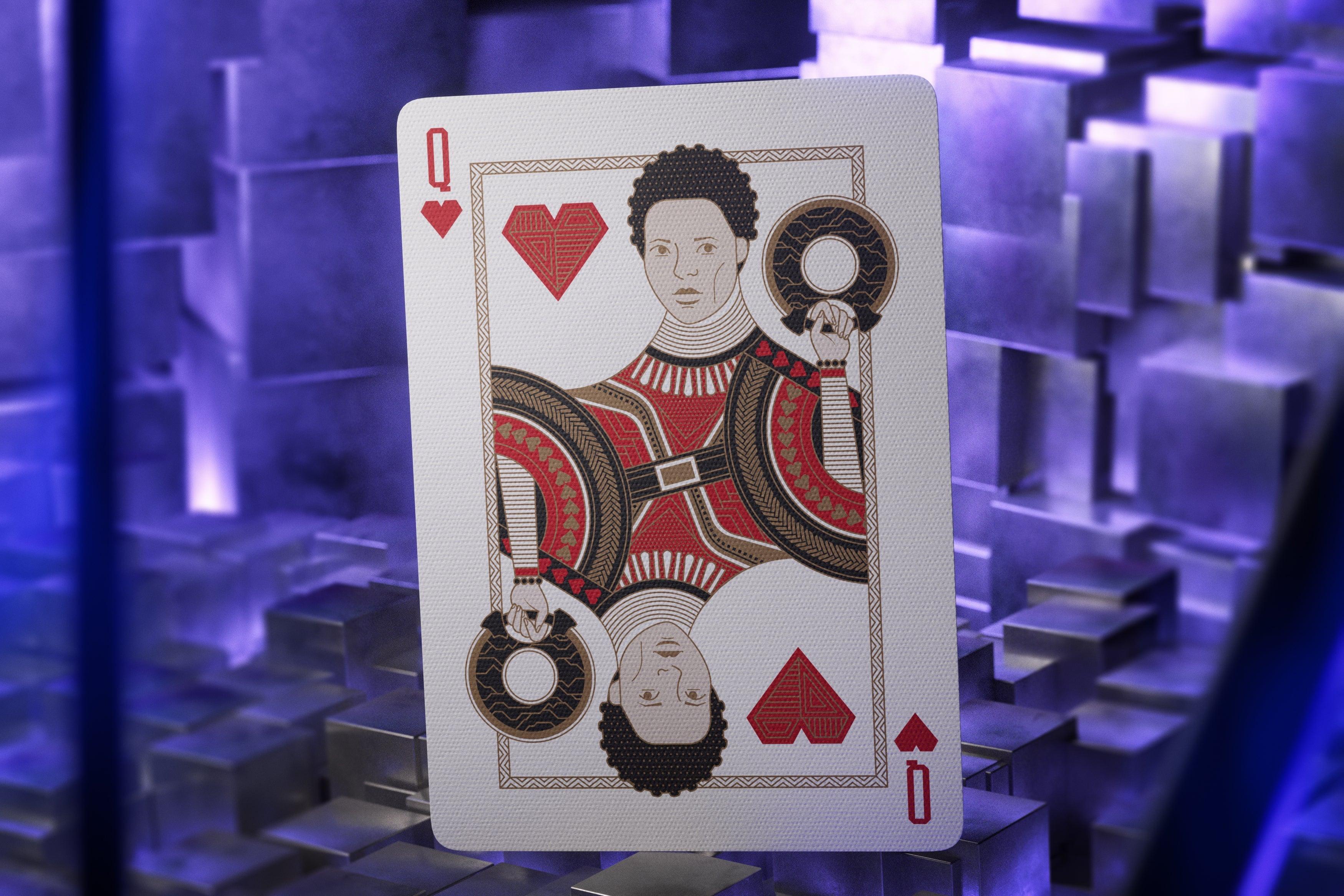 Black Panther Playing Cards - Premium 54 Card Deck for Poker, Magic Tricks & Game Nights - Marvel Superhero Theme Collectible Gift for Fans