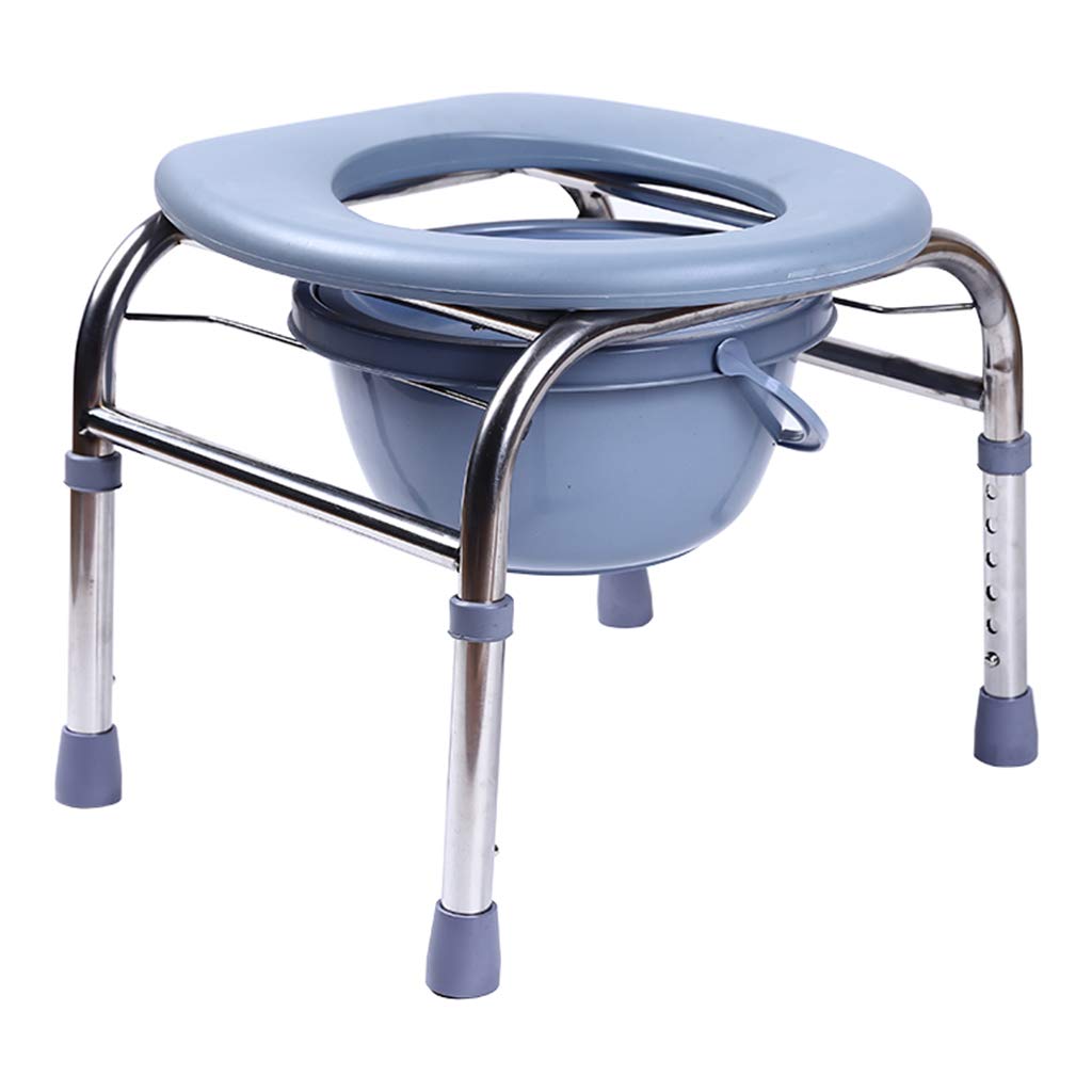 Portable Shower Chair with Toilet Seat - Extra Wide Bathroom Commode with Splash Guard & Bucket - Elderly & Handicap Safety Shower Stool for Home Care, Assisted Living & Post-Surgery Recovery