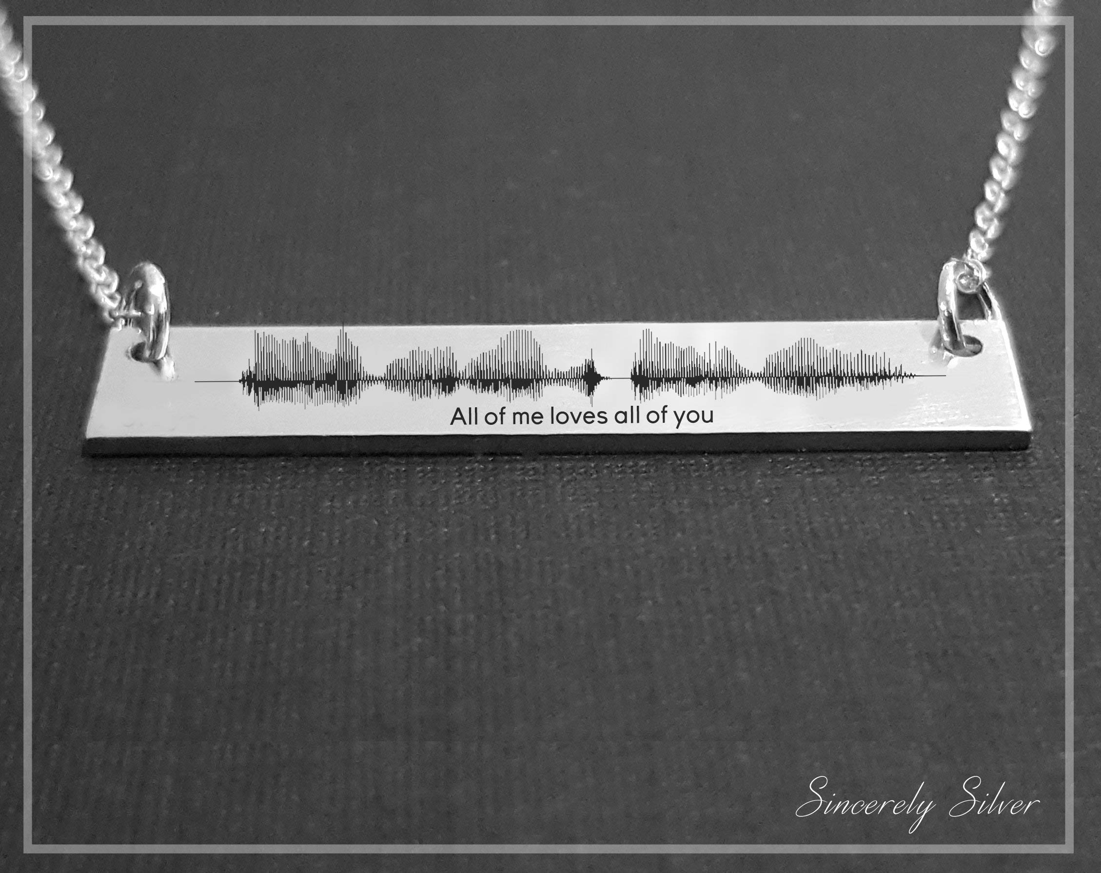 Personalized Sound Wave Necklace - Custom Voice Waveform Jewelry for Anniversary, Wedding & Romantic Gifts | Perfect for Couples, Music Lovers & Special Occasions