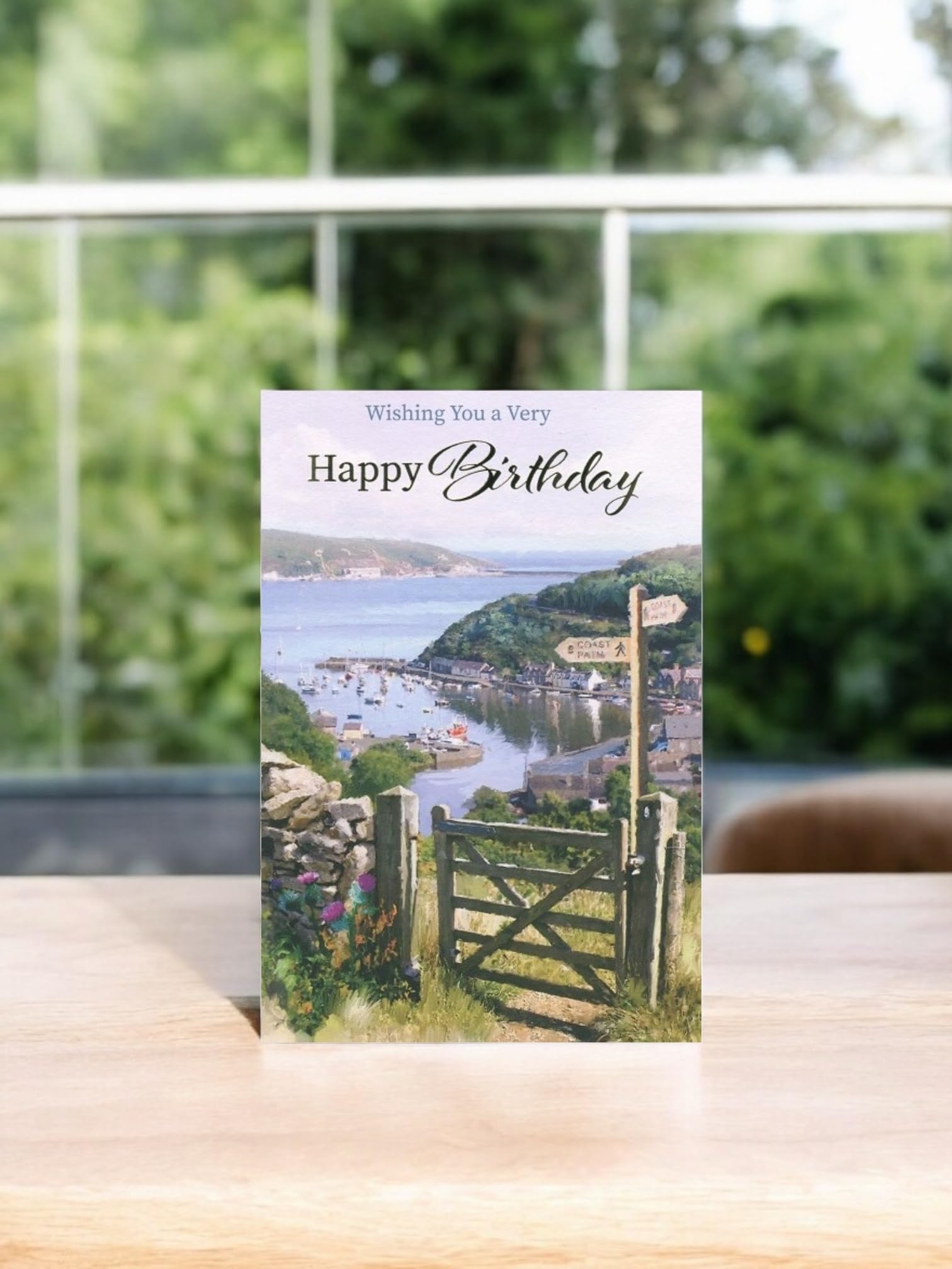Happy Birthday Card for Men - Outdoor Scenic Design - 7.5