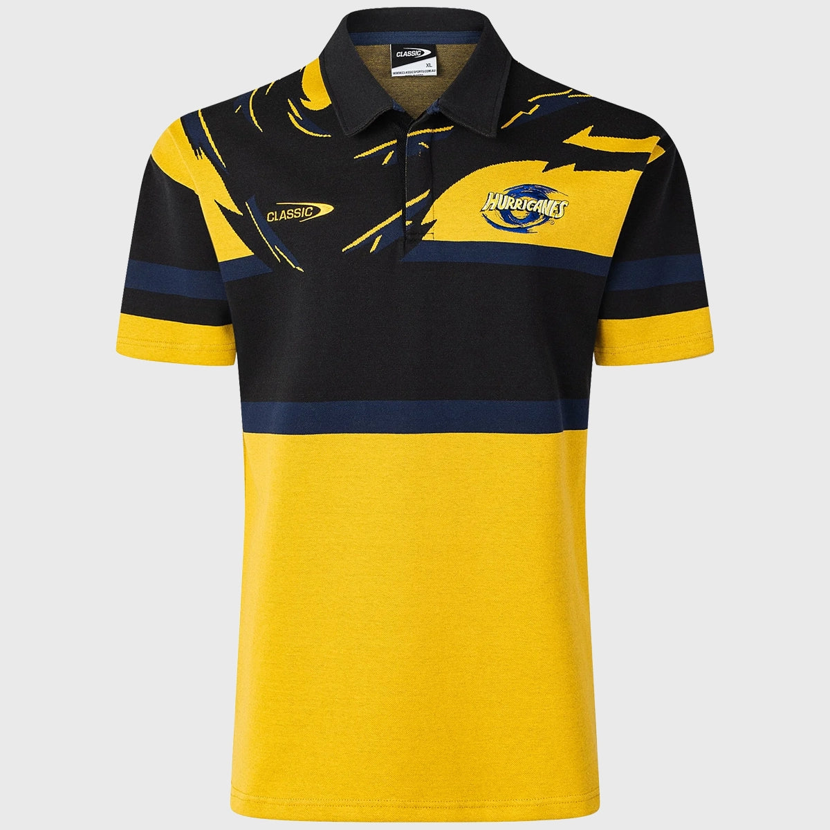 2025 Classic Hurricanes Retro Rugby Jersey - Vintage Rugby Shirt for Men & Women - Perfect for Games, Fans, and Casual Wear