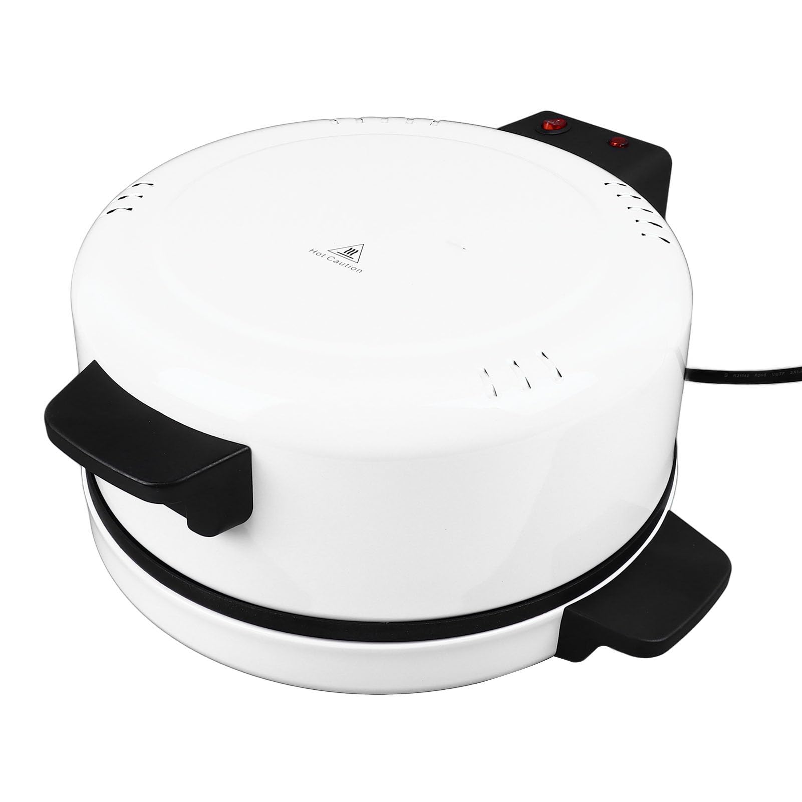 12 Inch Electric Pizza Oven & Arabic Bread Maker - Countertop Pizza Machine with Stainless Steel Heating Coil, Fast Cooking for Home Kitchen (110V US Plug) - Perfect for Family Gatherings, Parties & Quick Meals