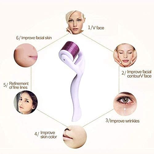 PARVY® Hair Growth Derma Roller with 540 Titanium Needles (0.5mm) - Repairs Damaged Hair, Reduces Hair Fall & Stimulates Follicles for Thicker Hair | Easy to Use at Home for Men & Women | Perfect for Hair Regrowth Treatment & Scalp Care
