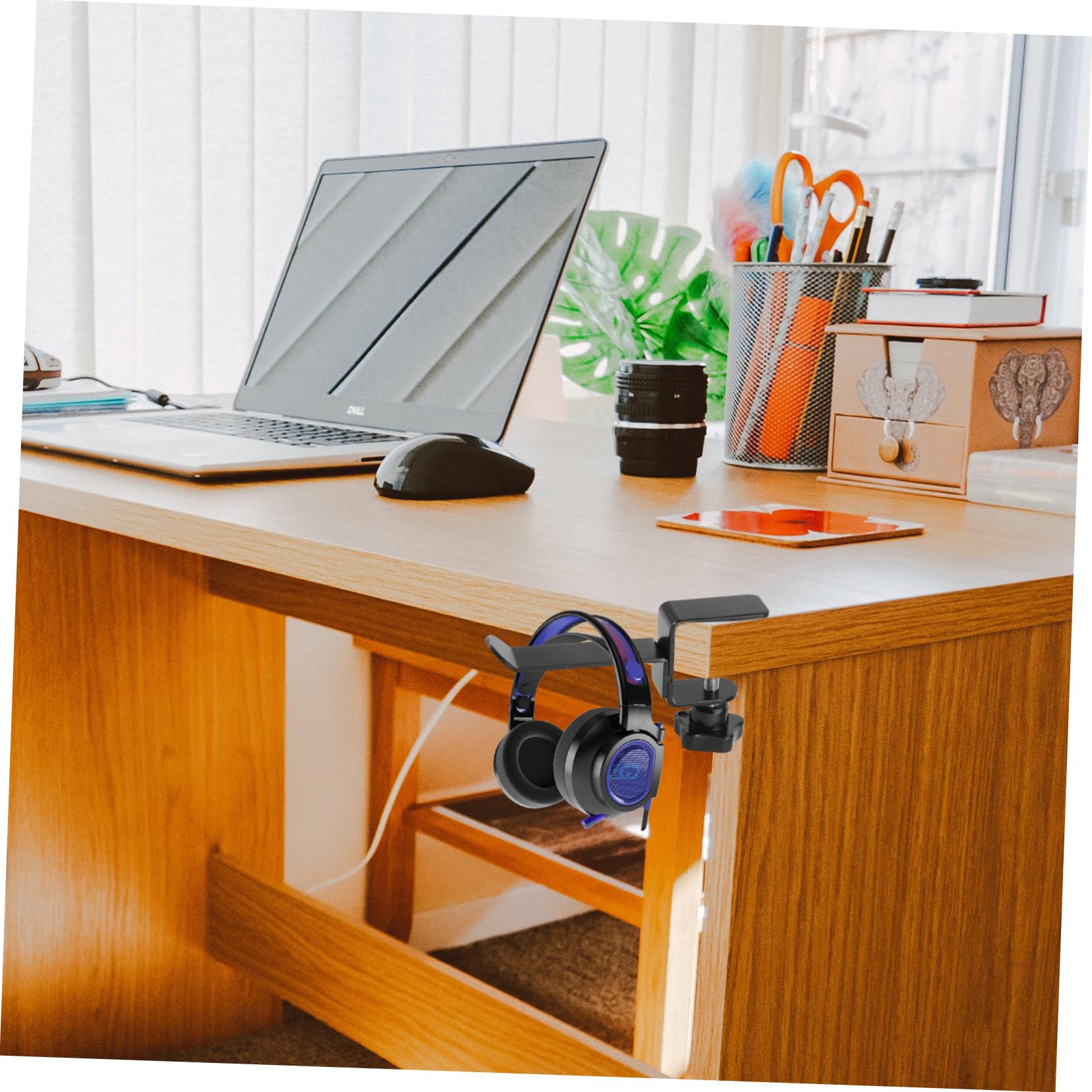 Universal Headphone Stand Holder - Adjustable Headset Shelf Rack for Big Headphones | Perfect for Gaming, Office & Home Organization | Durable Headphone Accessories Storage Solution