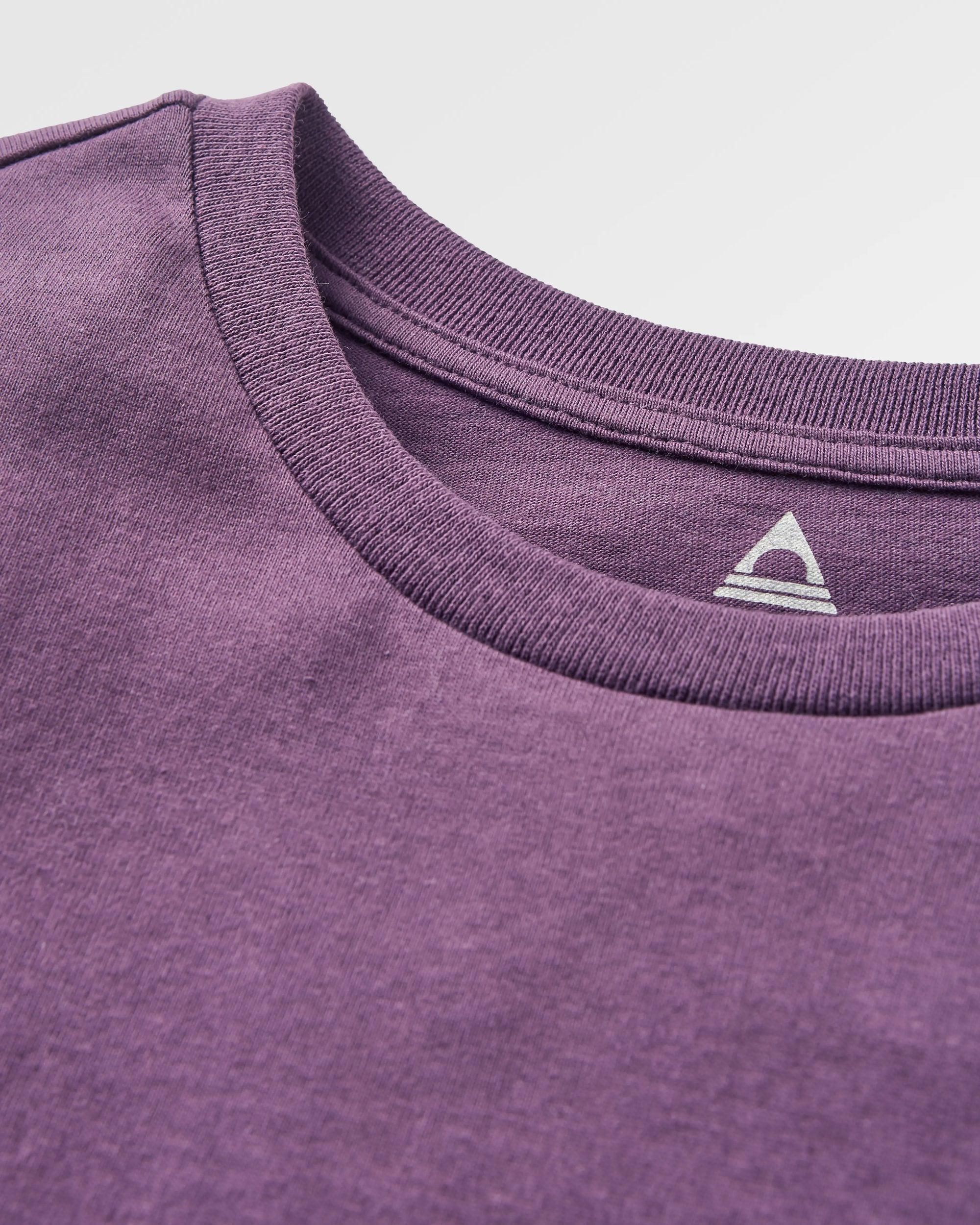 Eco-Friendly Open Road Recycled Cotton T-Shirt for Men & Women - Soft Deep Plum Tee for Casual Wear, Travel & Outdoor Activities