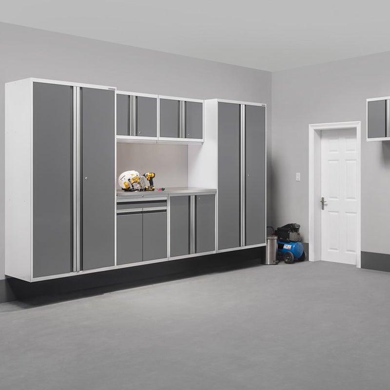 NEWAGE Pro Series 7-Piece Garage Cabinet Set with Base & Wall Cabinets, Tool Drawer, Lockers & 56