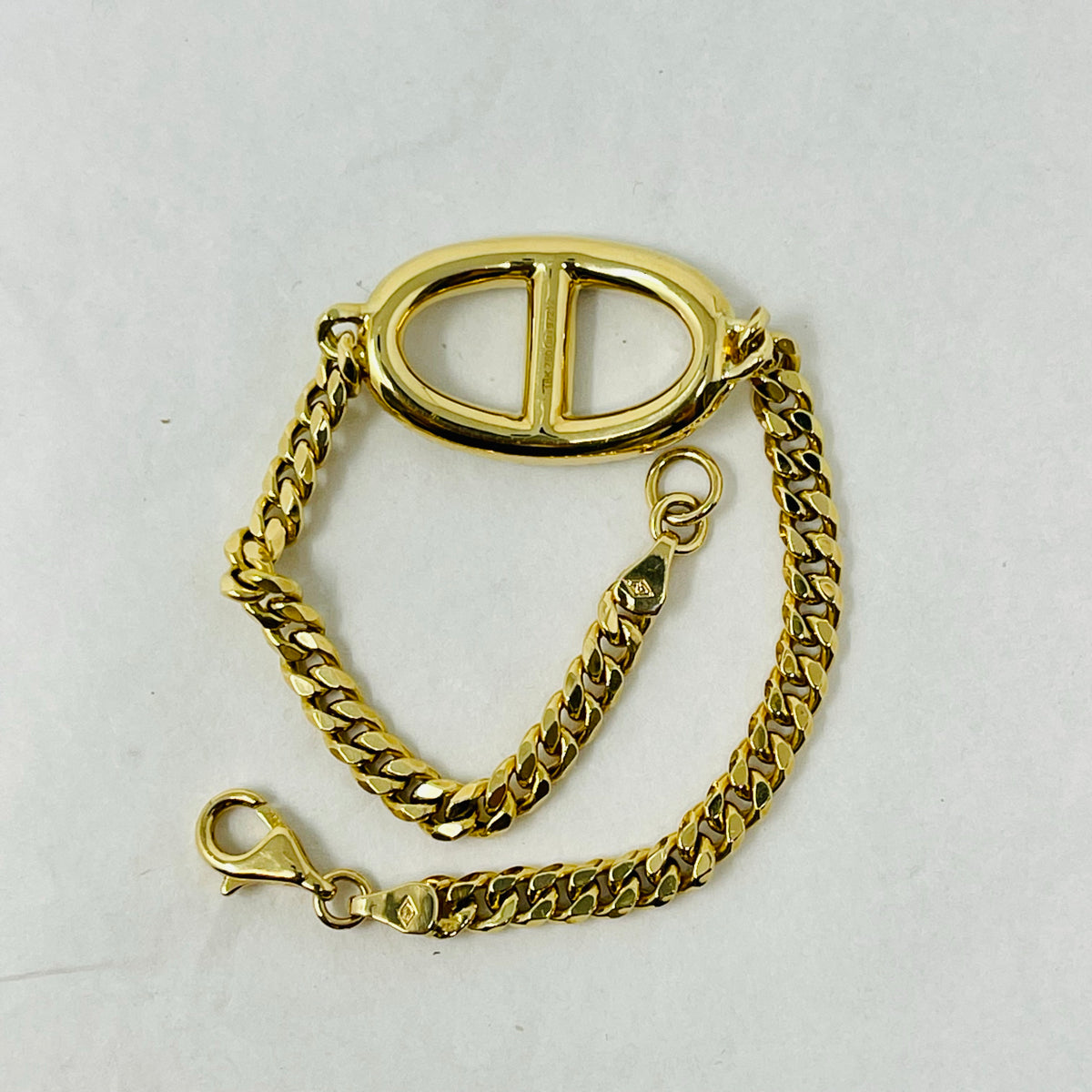 18K Yellow Gold 1.44ct Diamond Mariner Link Bracelet for Women - Luxury Tennis Bracelet for Anniversary, Wedding & Special Occasions