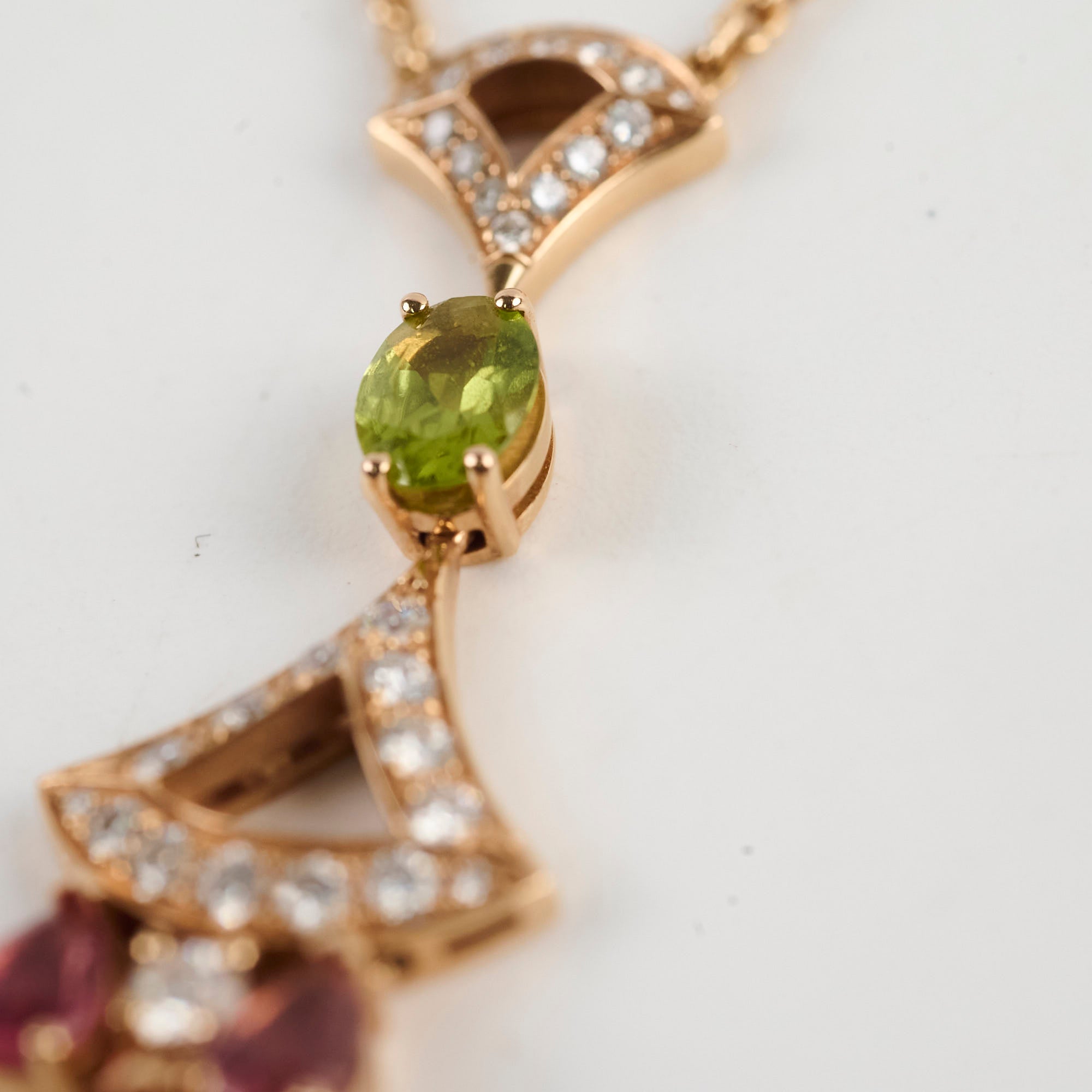 Bulgari Divas' Dream Necklace with Multicolor Gemstones - Elegant Jewelry for Women, Perfect for Parties, Weddings & Special Occasions