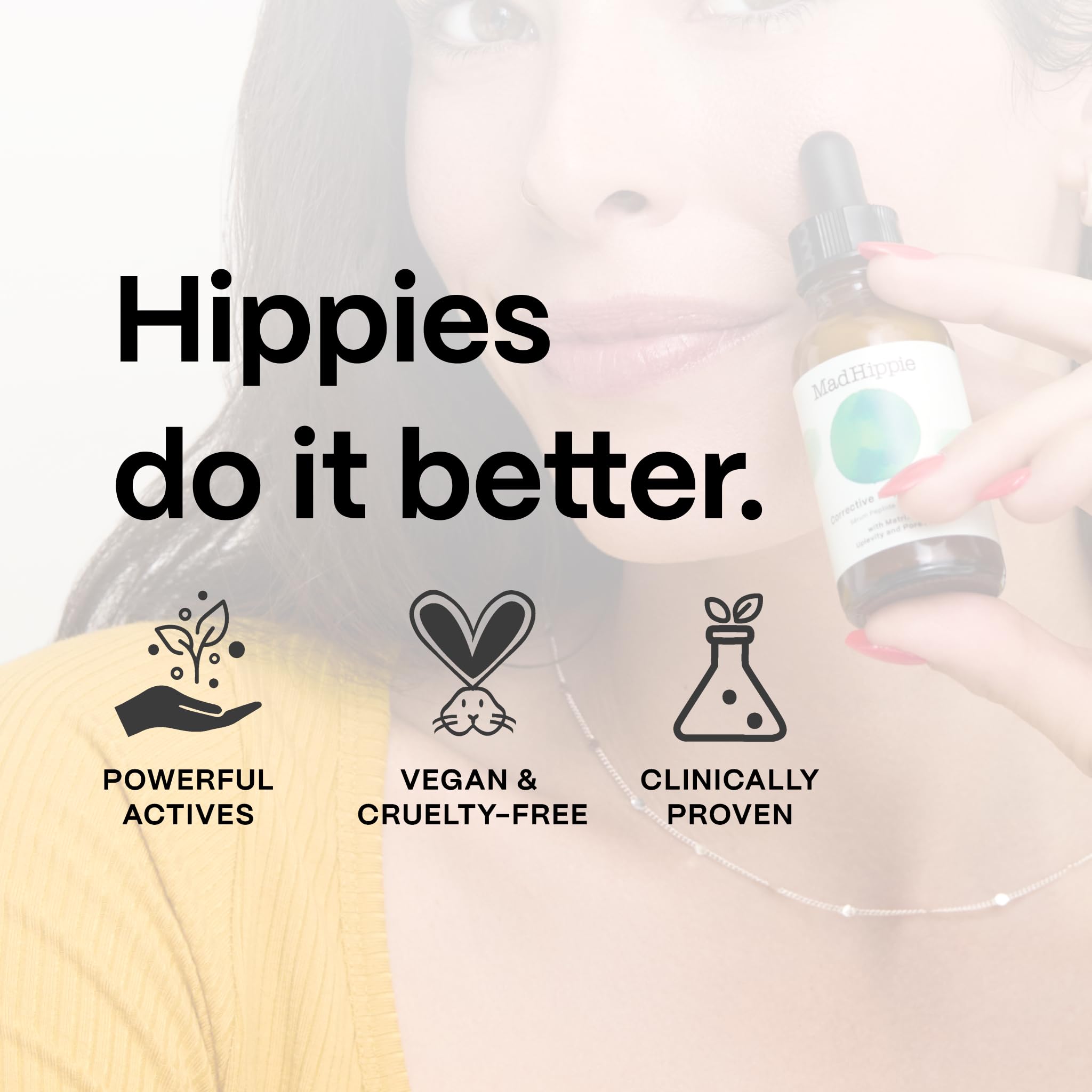 Mad Hippie Corrective Peptide Serum - Anti-Wrinkle Face Cream for Women & Men | Skin Tightening Facial Serum with Collagen Boosting Peptides | 1.02 Fl Oz | Perfect for Daily Skincare Routine & Reducing Fine Lines
