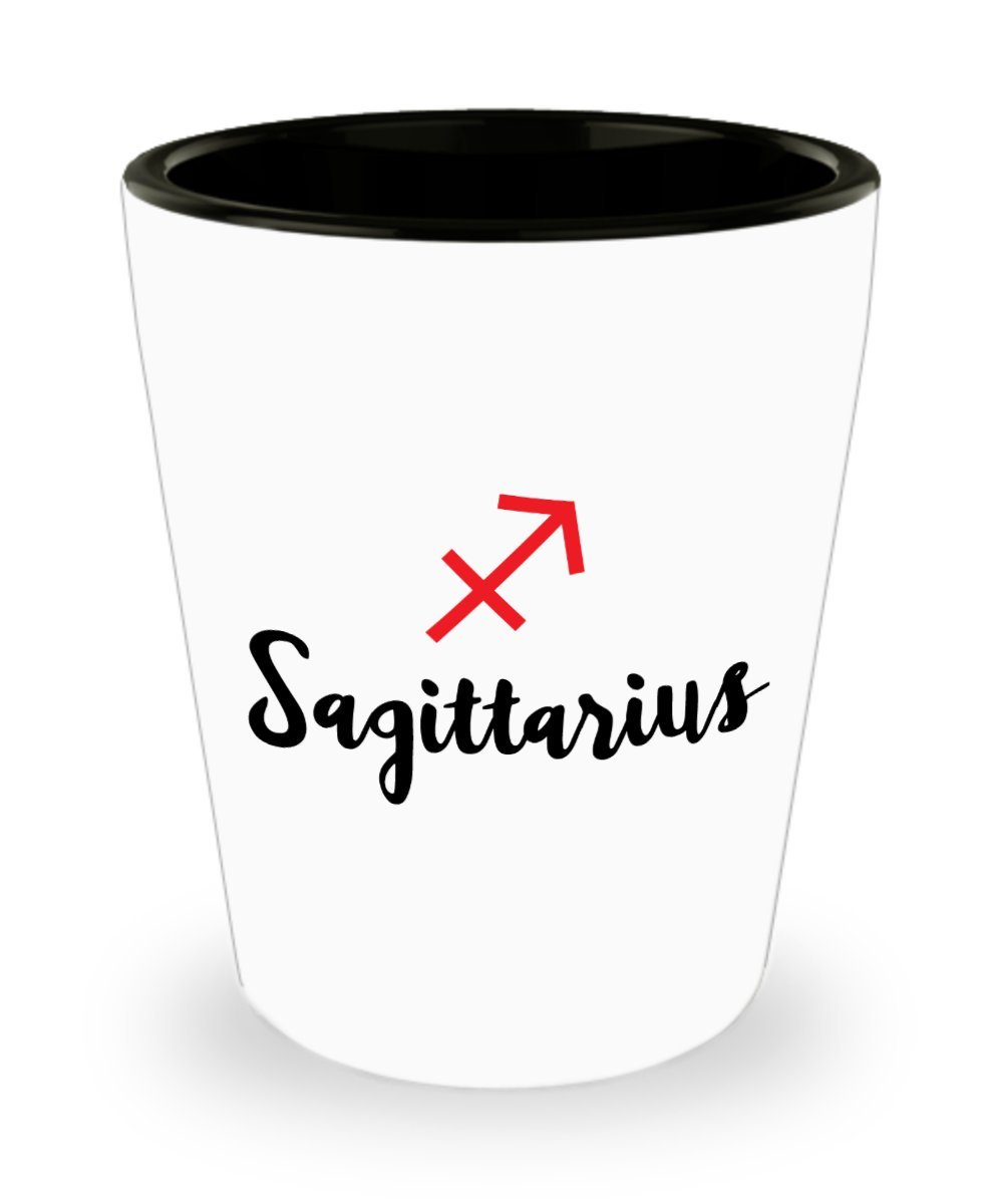 Sagittarius Zodiac Sign Shot Glasses Set - Funny Birthday Christmas Anniversary Gifts for Men & Women - Perfect for Parties, Bar Decor, and Zodiac-Themed Events