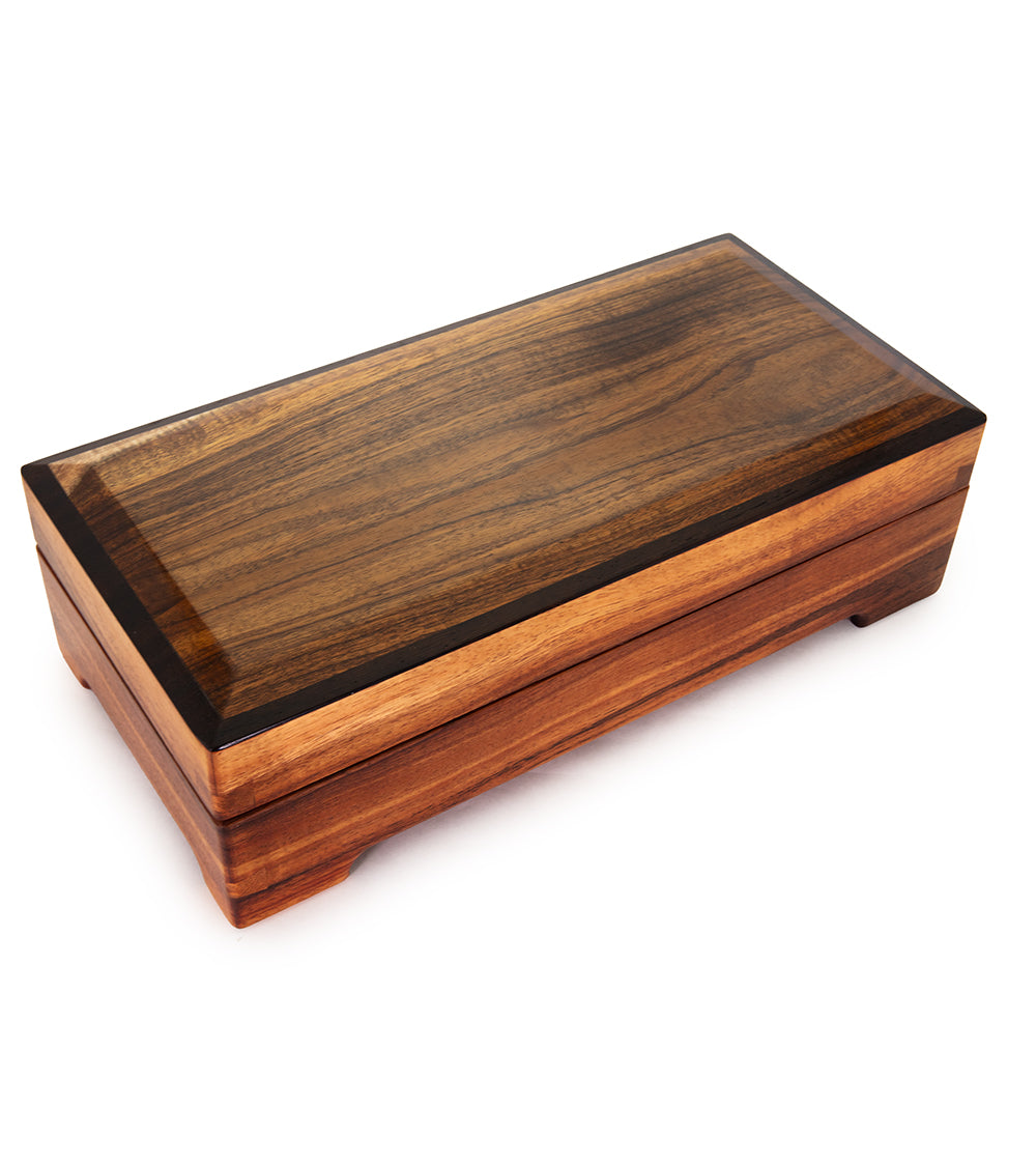 Exquisite Hope Koa Wood Marquetry Jewelry Box - Handcrafted Hawaiian Wooden Gift Box for Jewelry, Keepsakes & Valuables - Perfect for Home Decor, Wedding Gifts & Luxury Storage