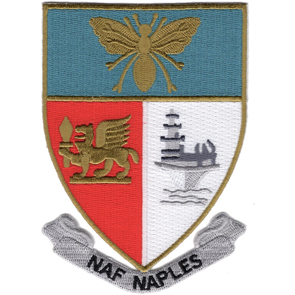 US Navy Naval Air Facility Naples Italy Military Patch - Embroidered Badge for Collectors, Veterans & Aviation Enthusiasts | Perfect for Jackets, Hats & Display Cases
