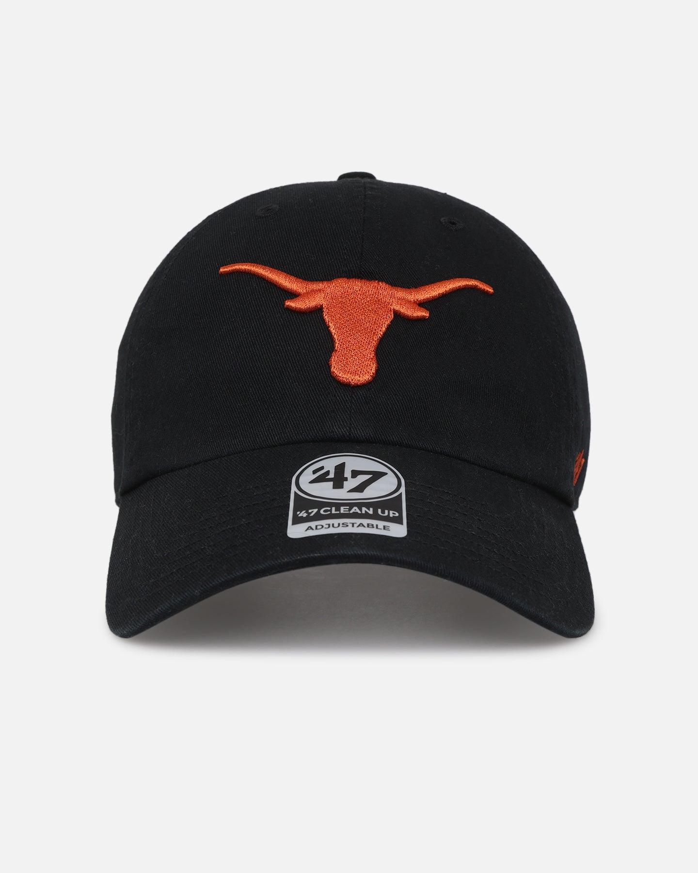 47 Brand Texas Longhorns Adjustable Strapback Hat - Black Snapback Cap for Men & Women | Perfect for Game Day, Tailgating & Casual Wear