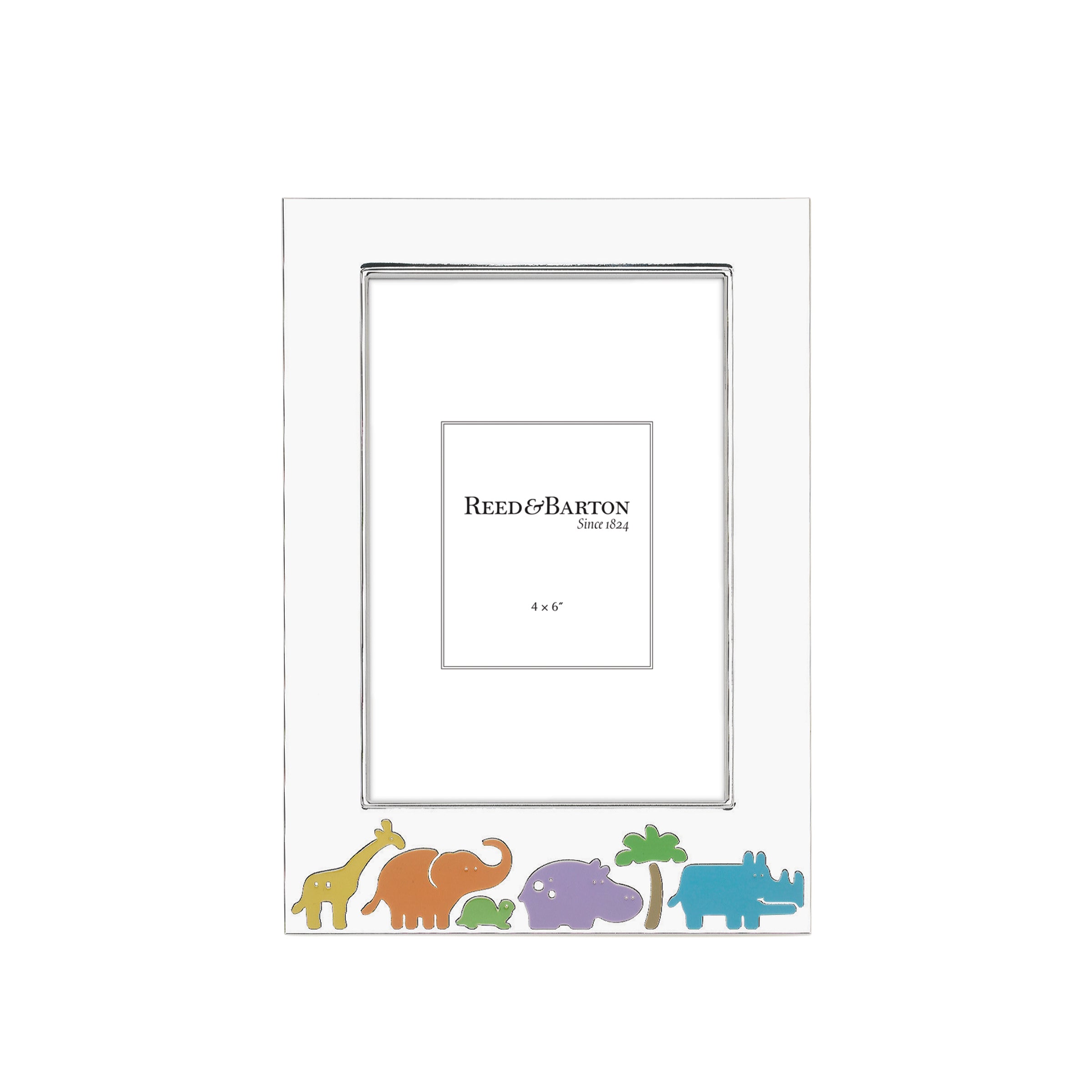 Jungle Parade Silverplate 4x6 Photo Frame - Elegant Picture Frame for Wall or Tabletop Display - Perfect for Home Decor, Wedding Photos, and Office Gifts