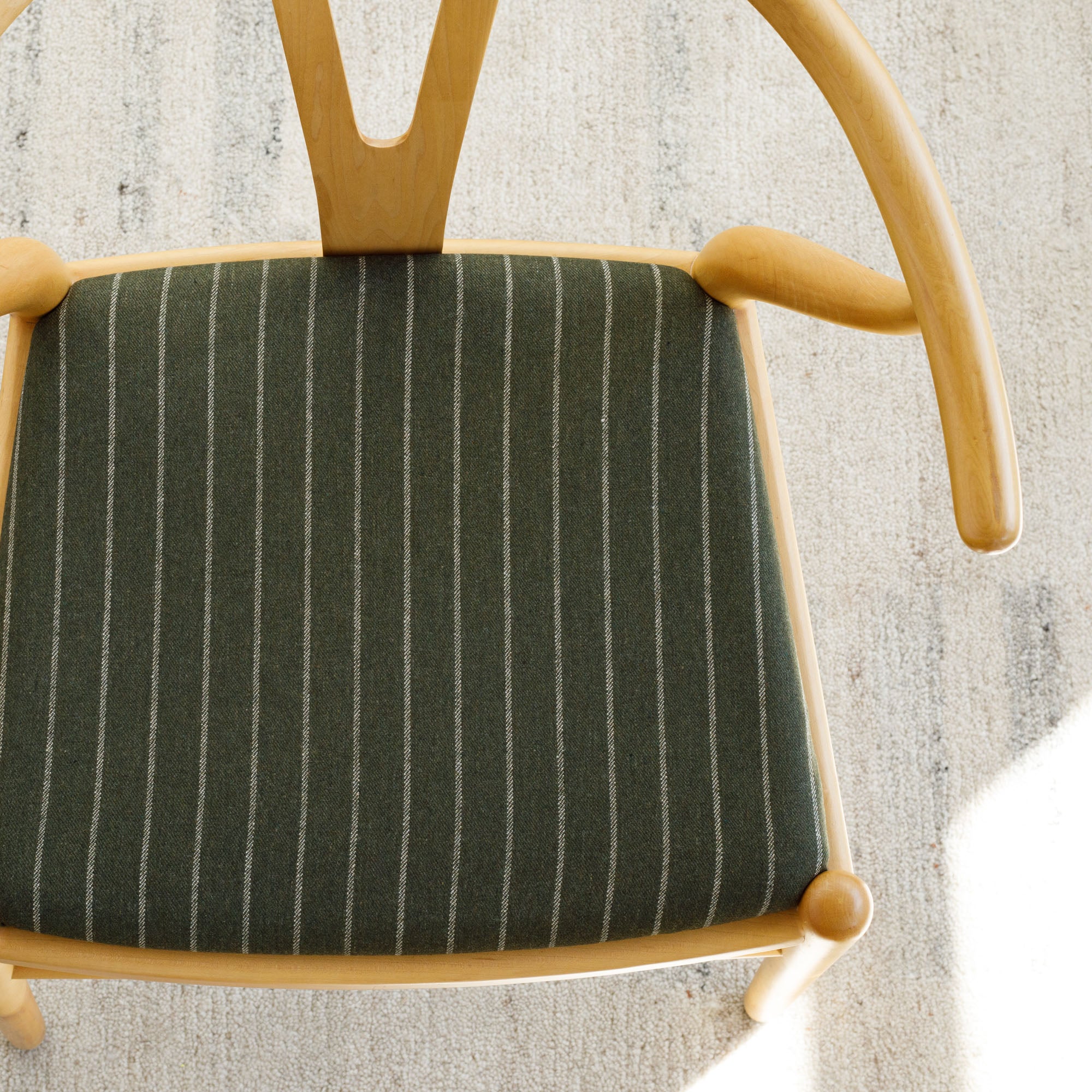 Premium Hunter Stripe Fabric - Soft Moss Green Upholstery Material for DIY Projects, Home Decor & Crafts | Perfect for Sofas, Curtains & Pillow Covers